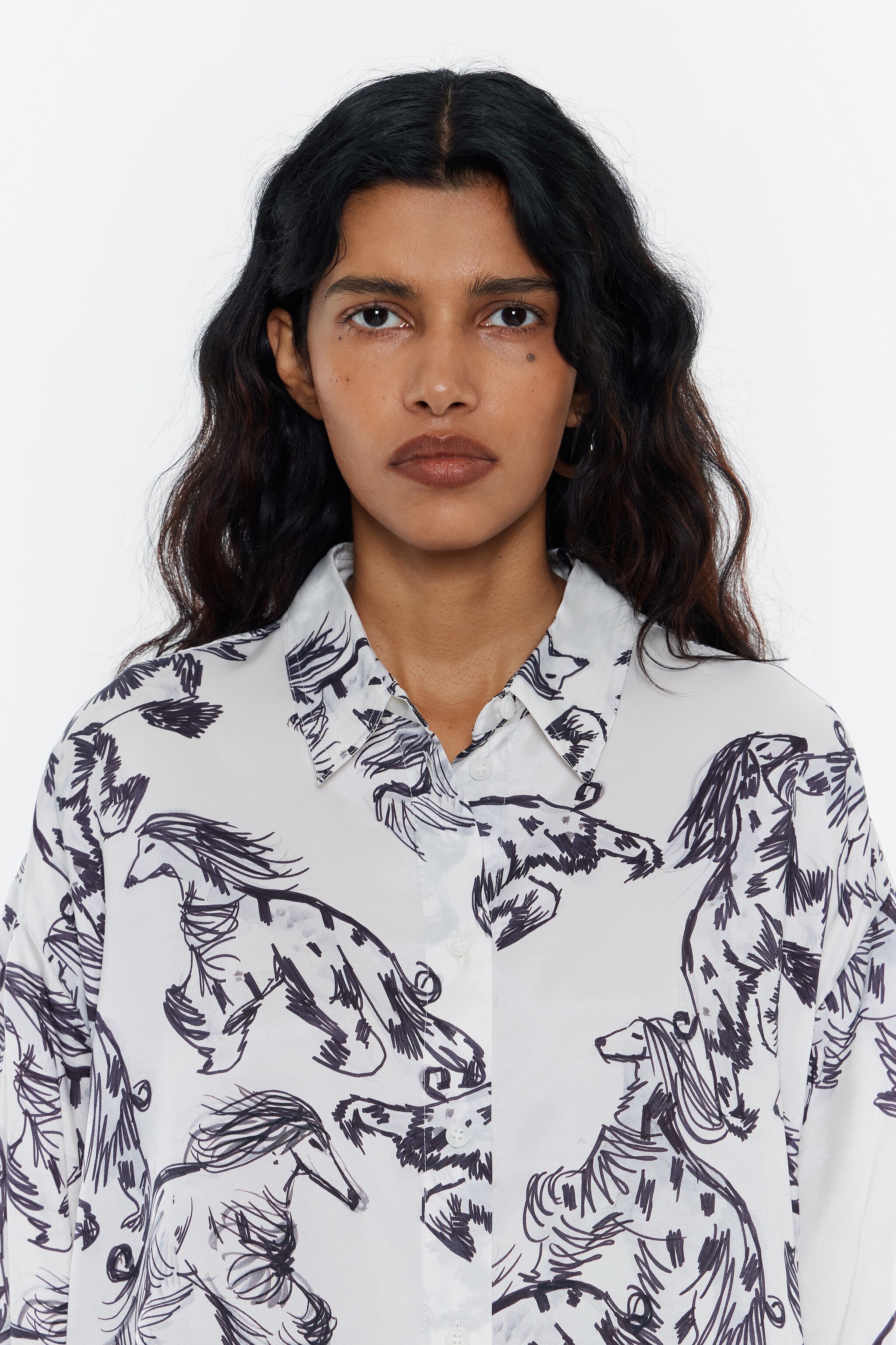 Gray Greyhound boxy shirt