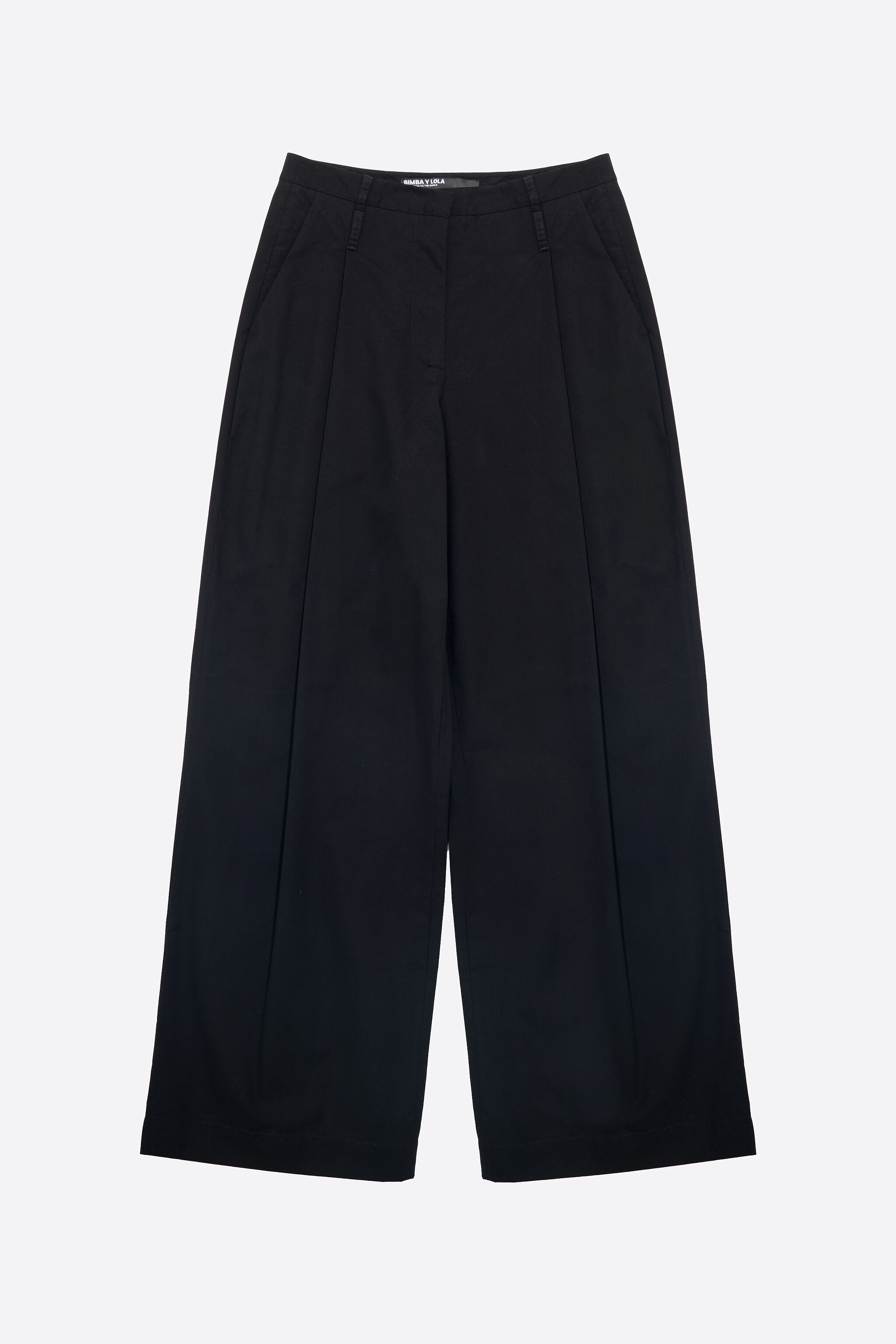 Black dart trousers