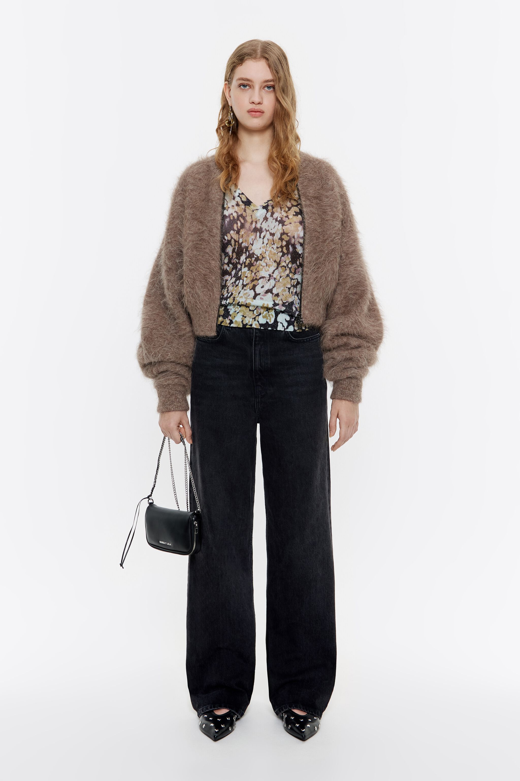 Ocher lurex Leomimosa sweater