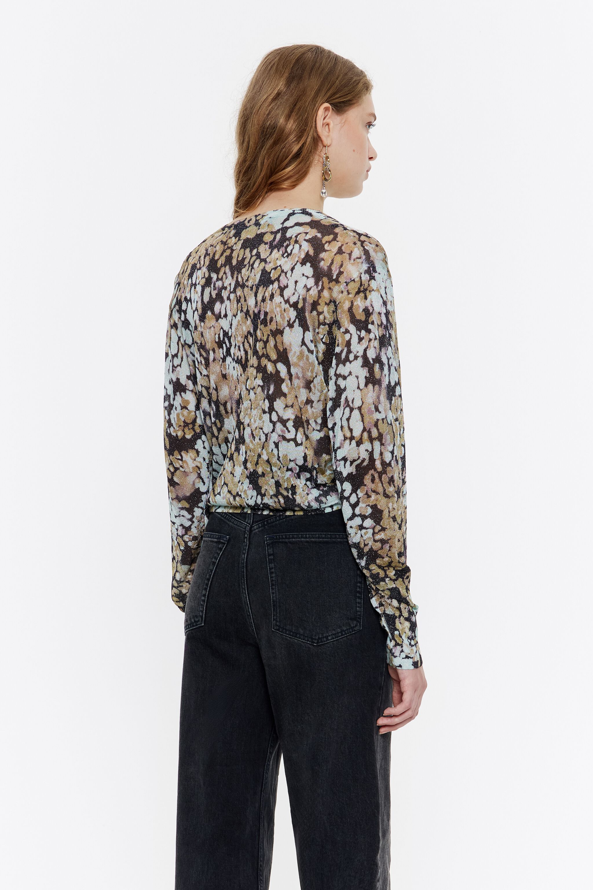 Ocher lurex Leomimosa sweater