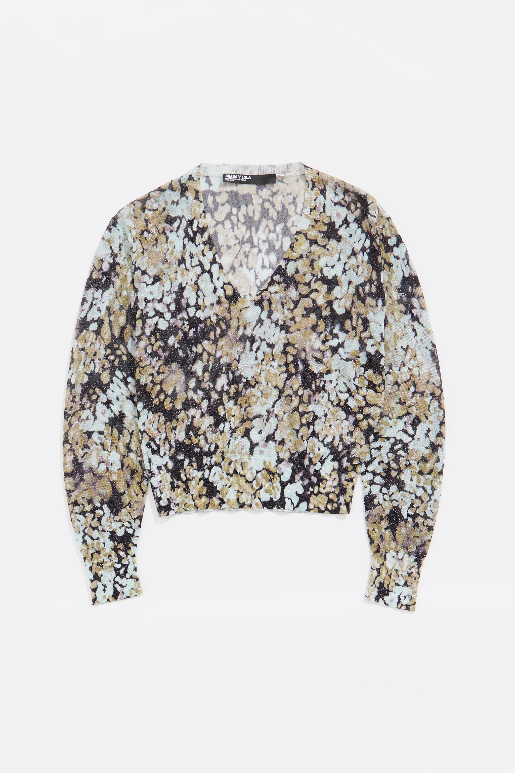 Ocher lurex Leomimosa sweater