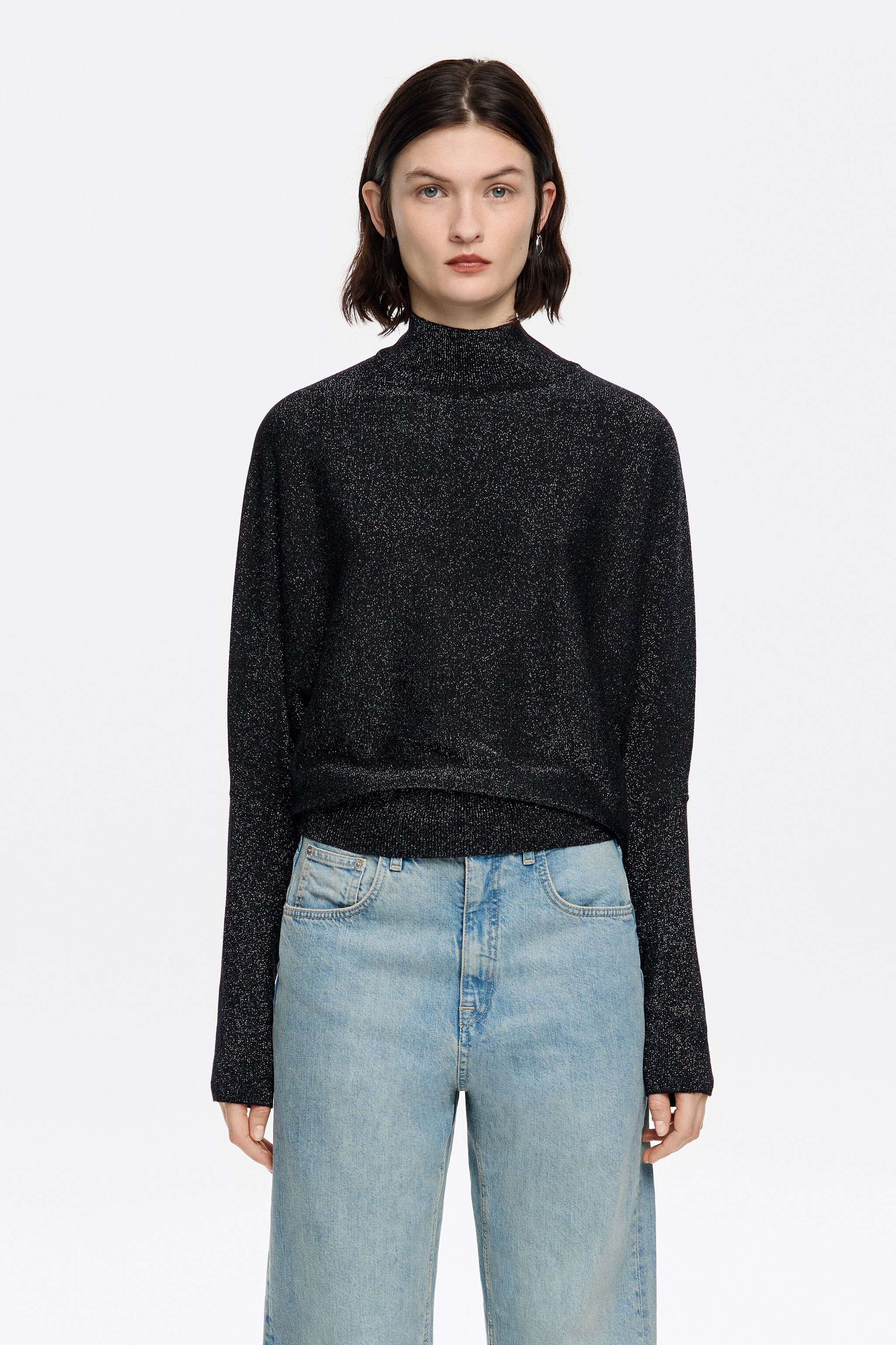 Black lurex sweater