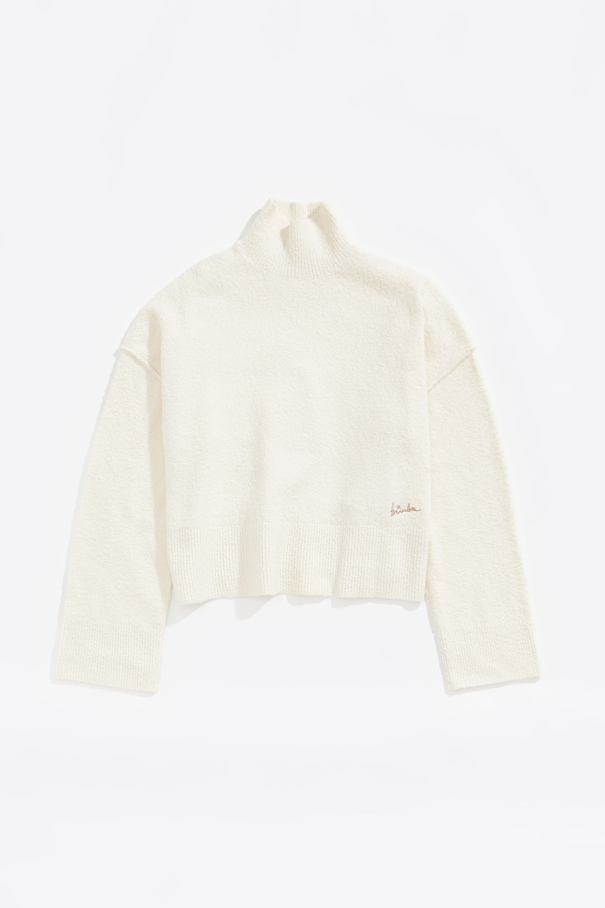 Ivory cotton boxy sweater