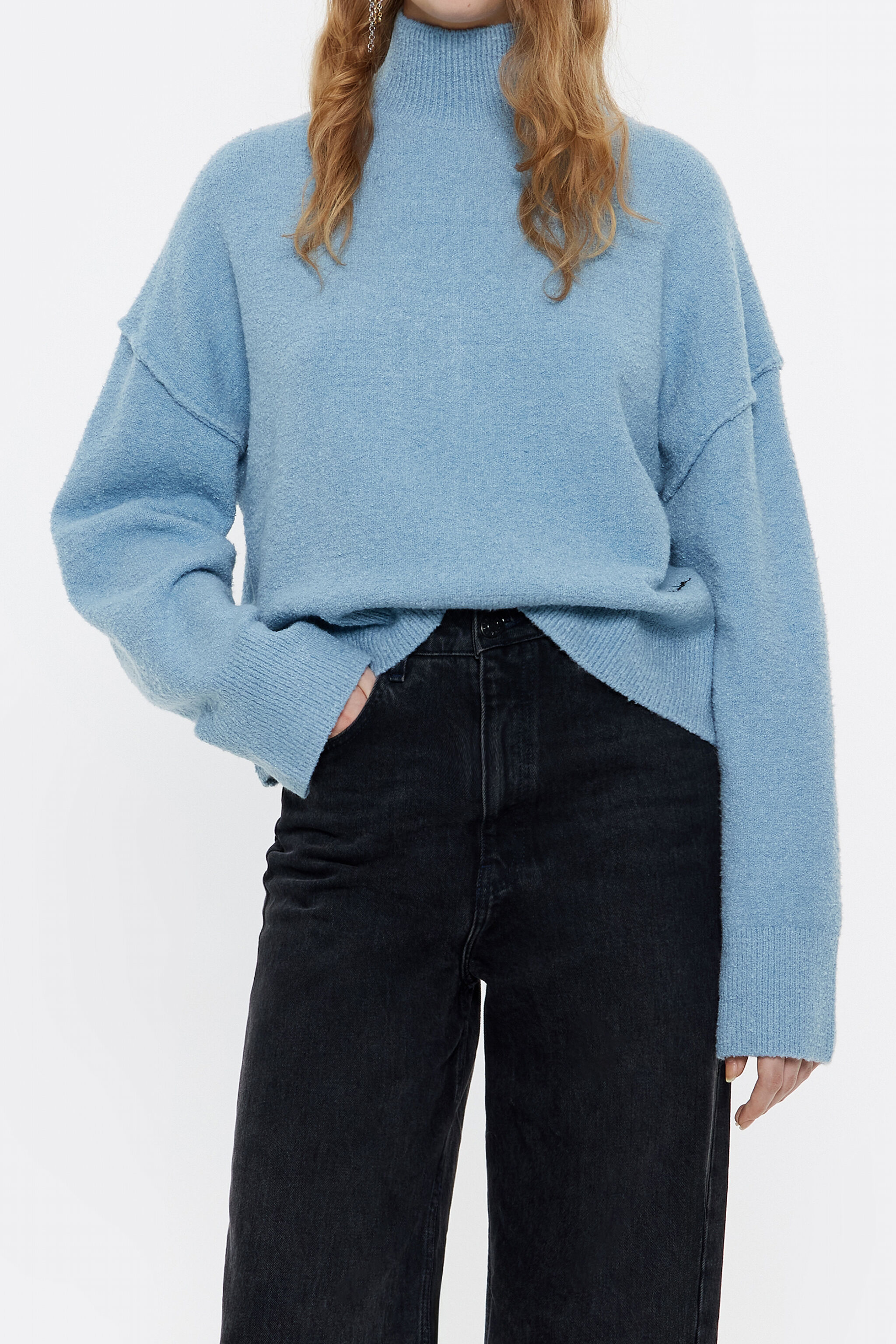 Light blue boxy sweater