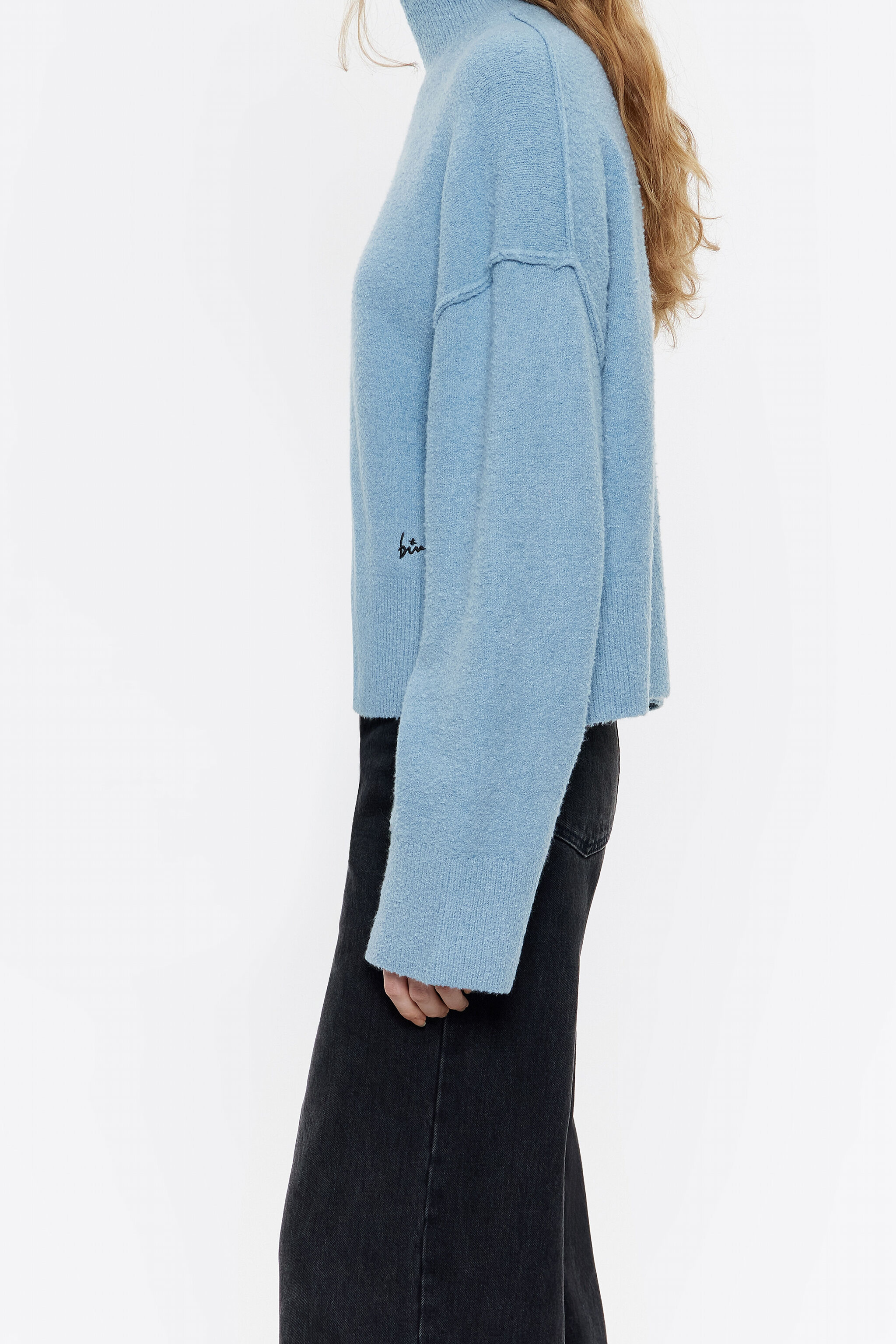 Light blue boxy sweater