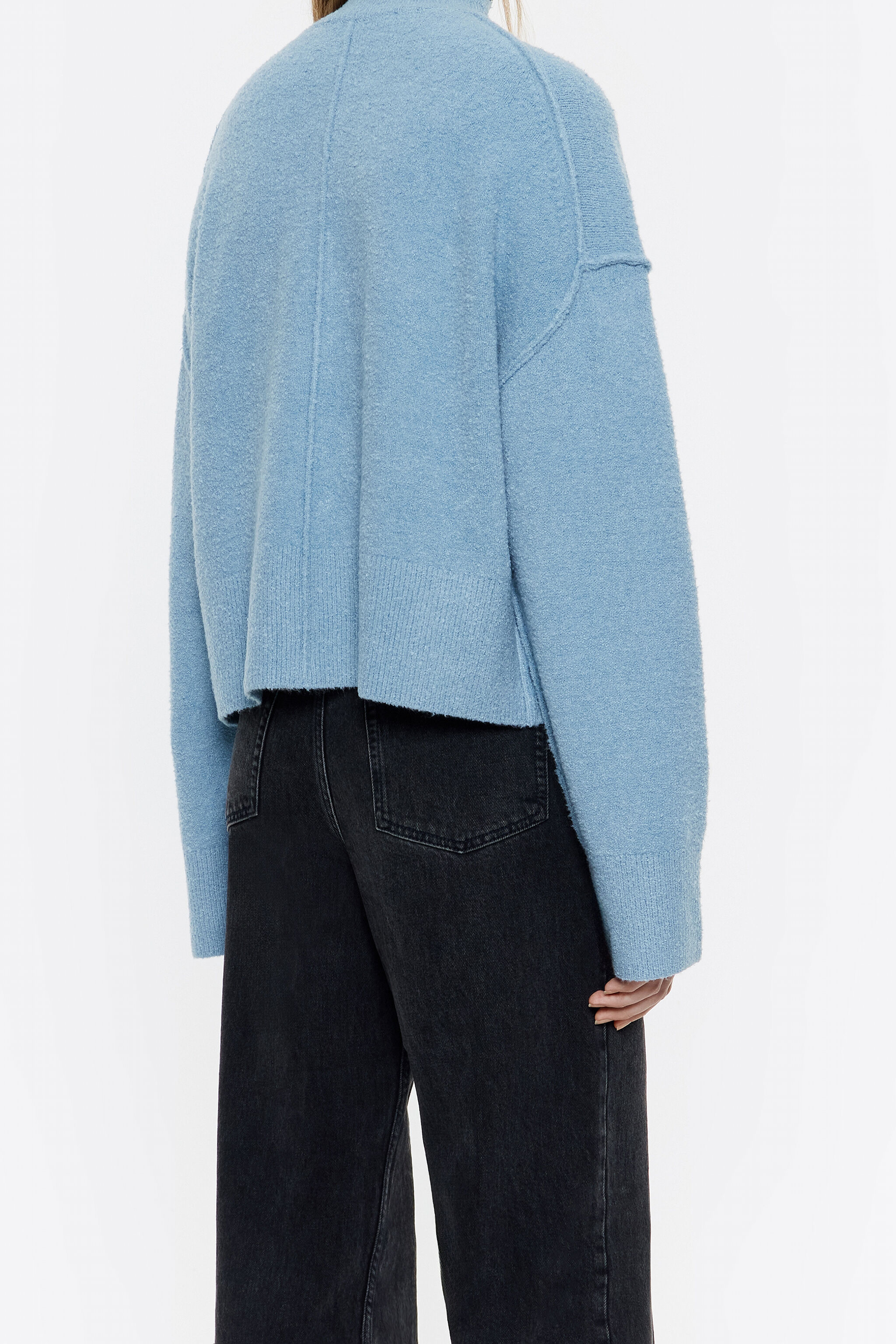 Light blue boxy sweater