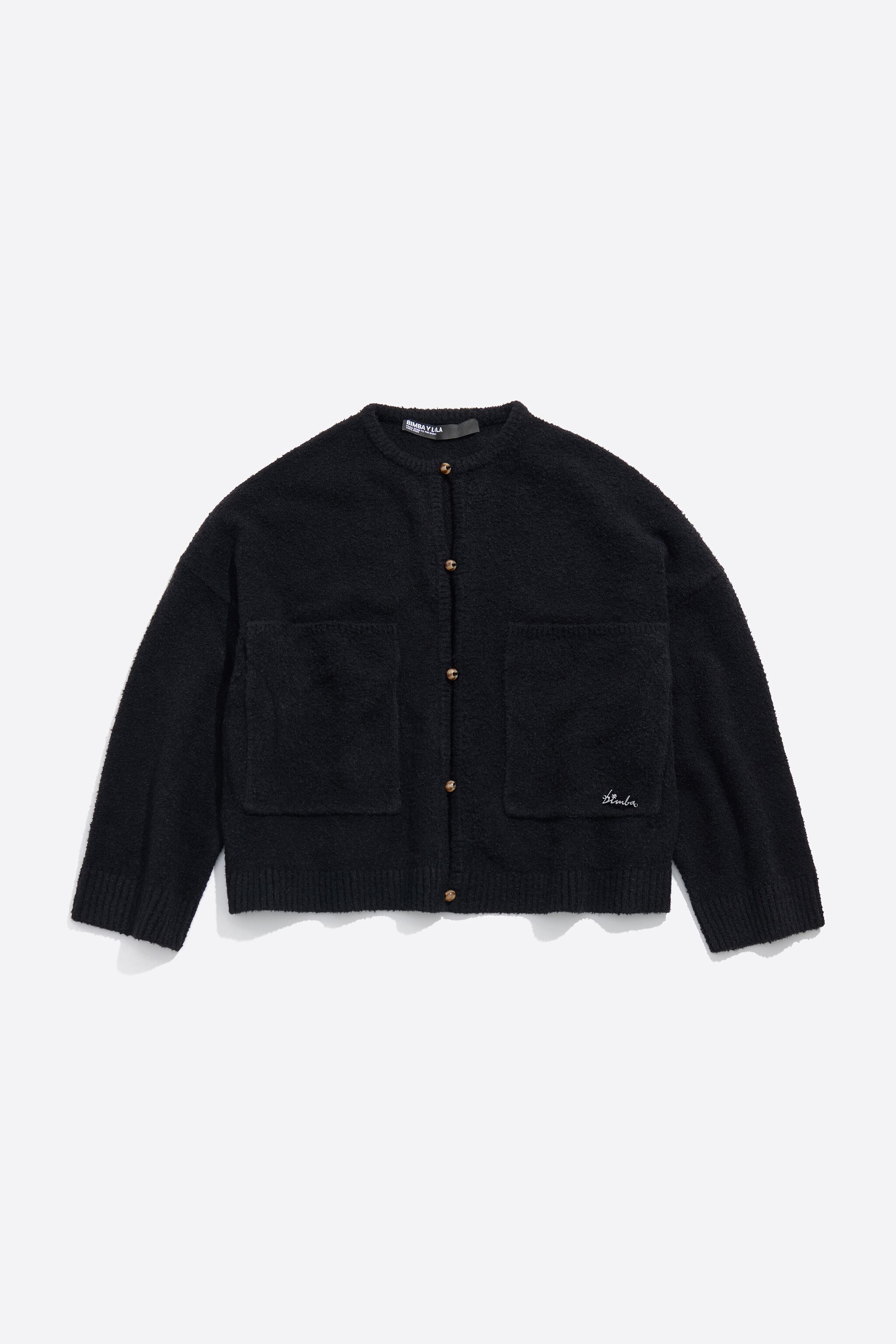 C&aacute;rdigan corto boxy negro