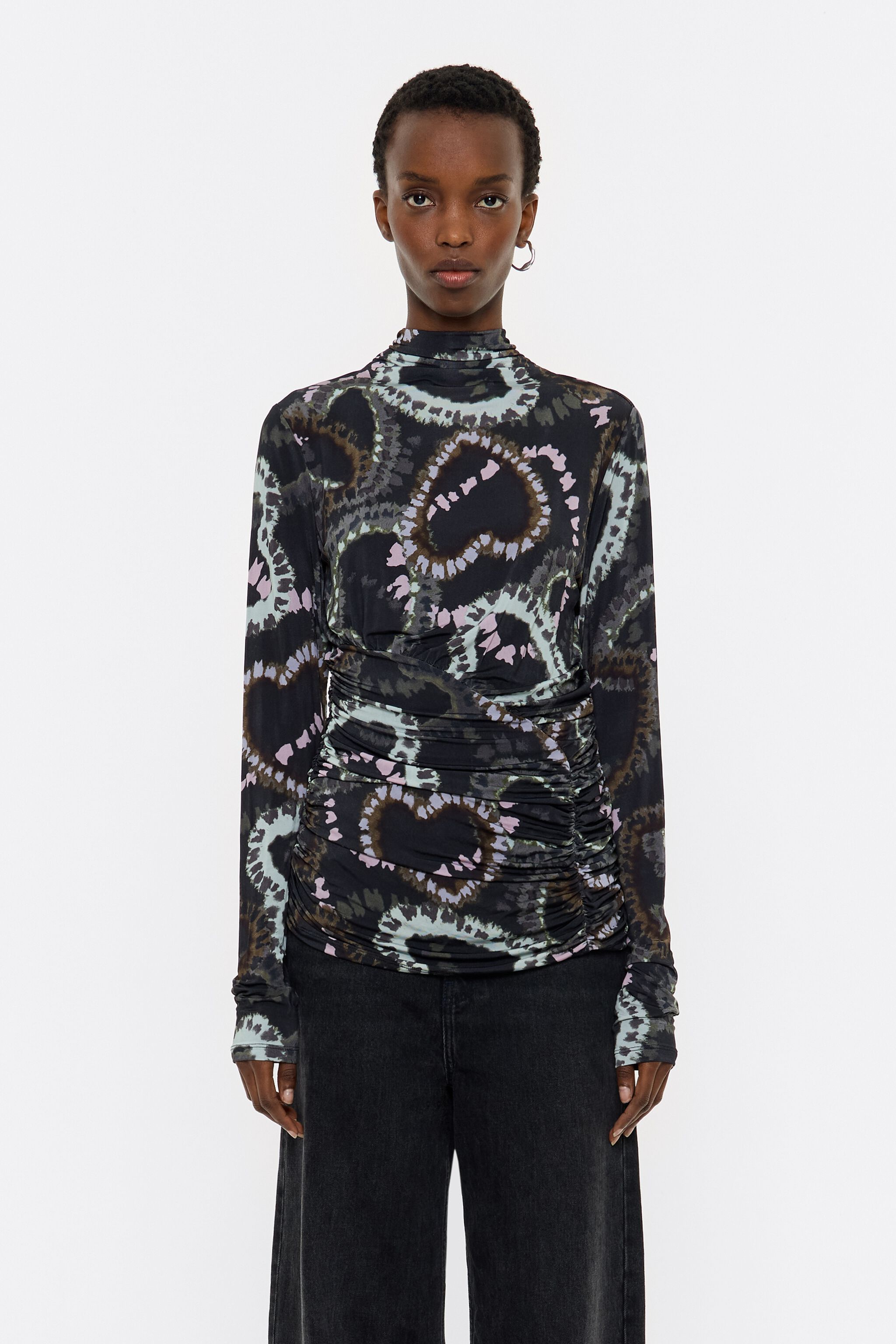 Khaki Lovecamu fitted T-shirt