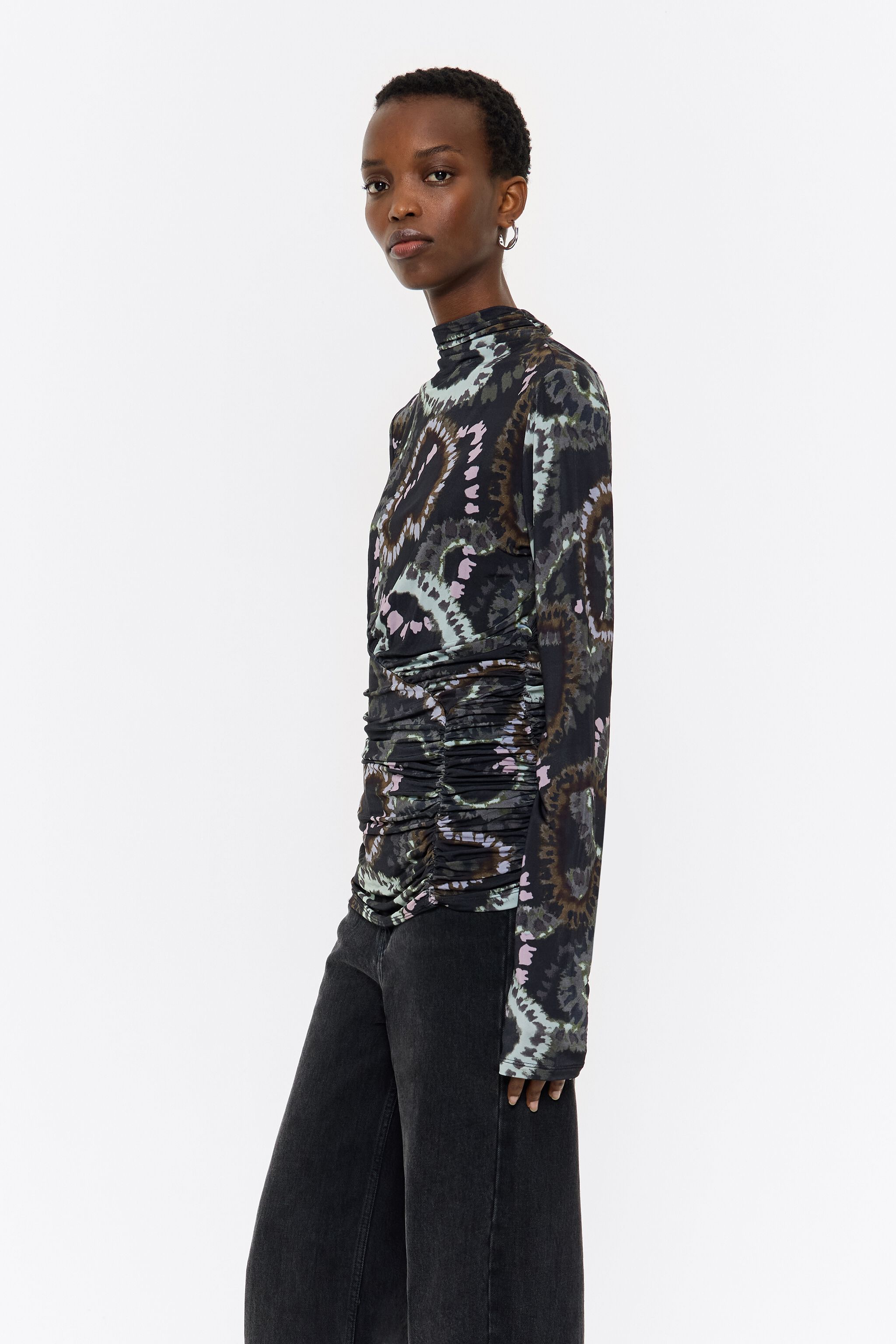 Khaki Lovecamu fitted T-shirt