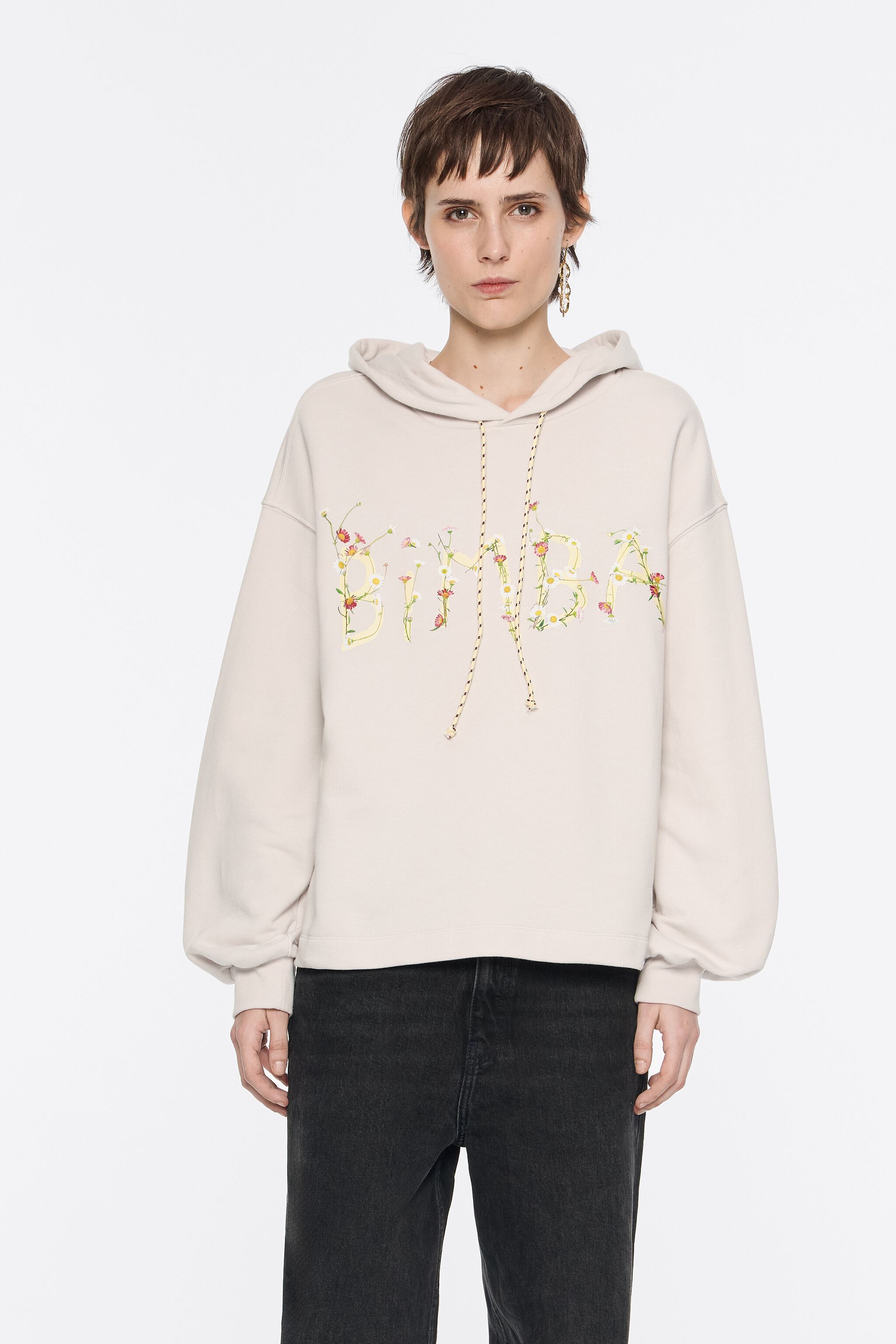 Ice gray logo sweatshirt