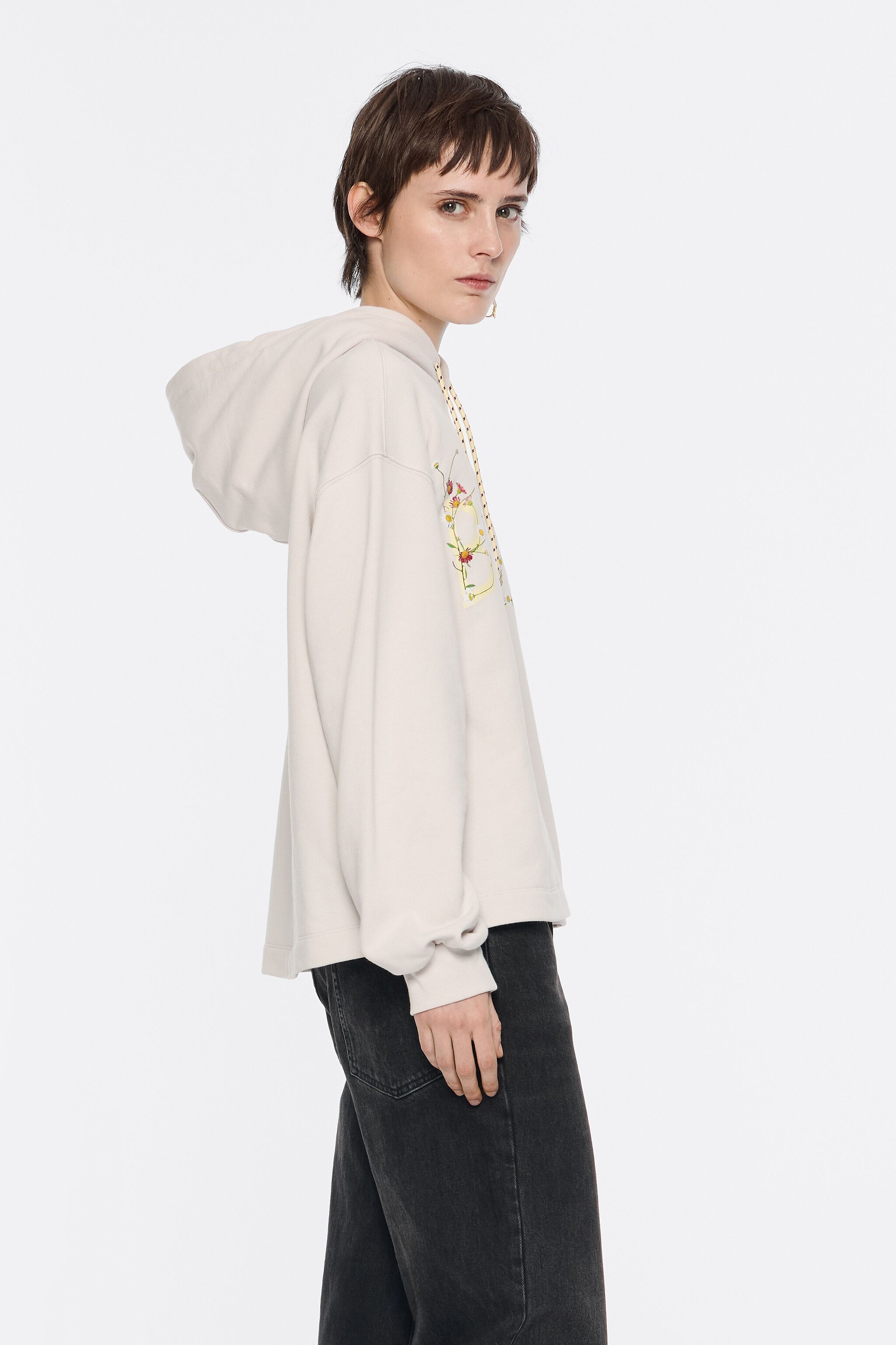 Ice gray logo sweatshirt