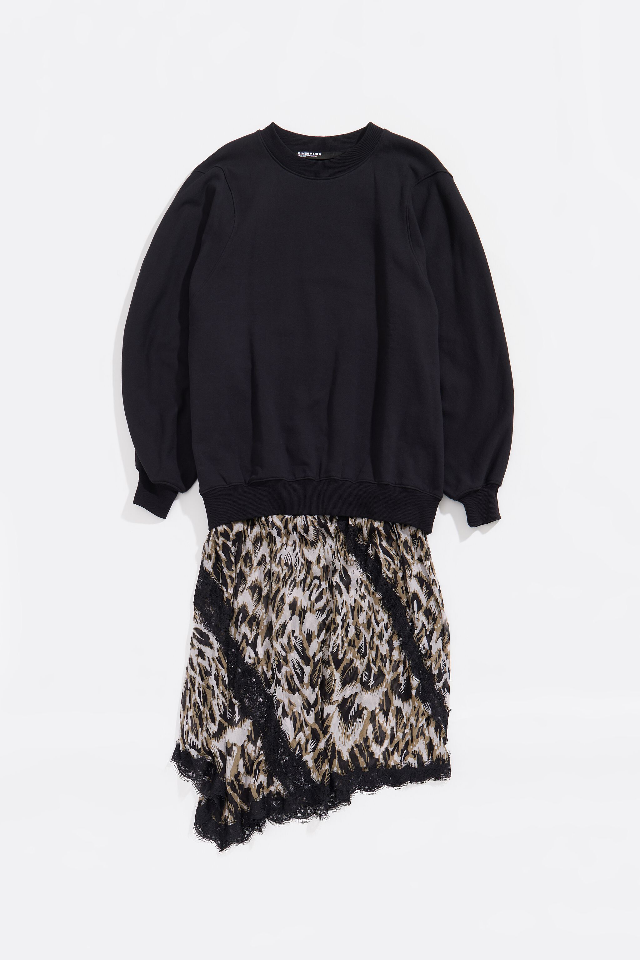 Khaki Plumancha sweatshirt dress