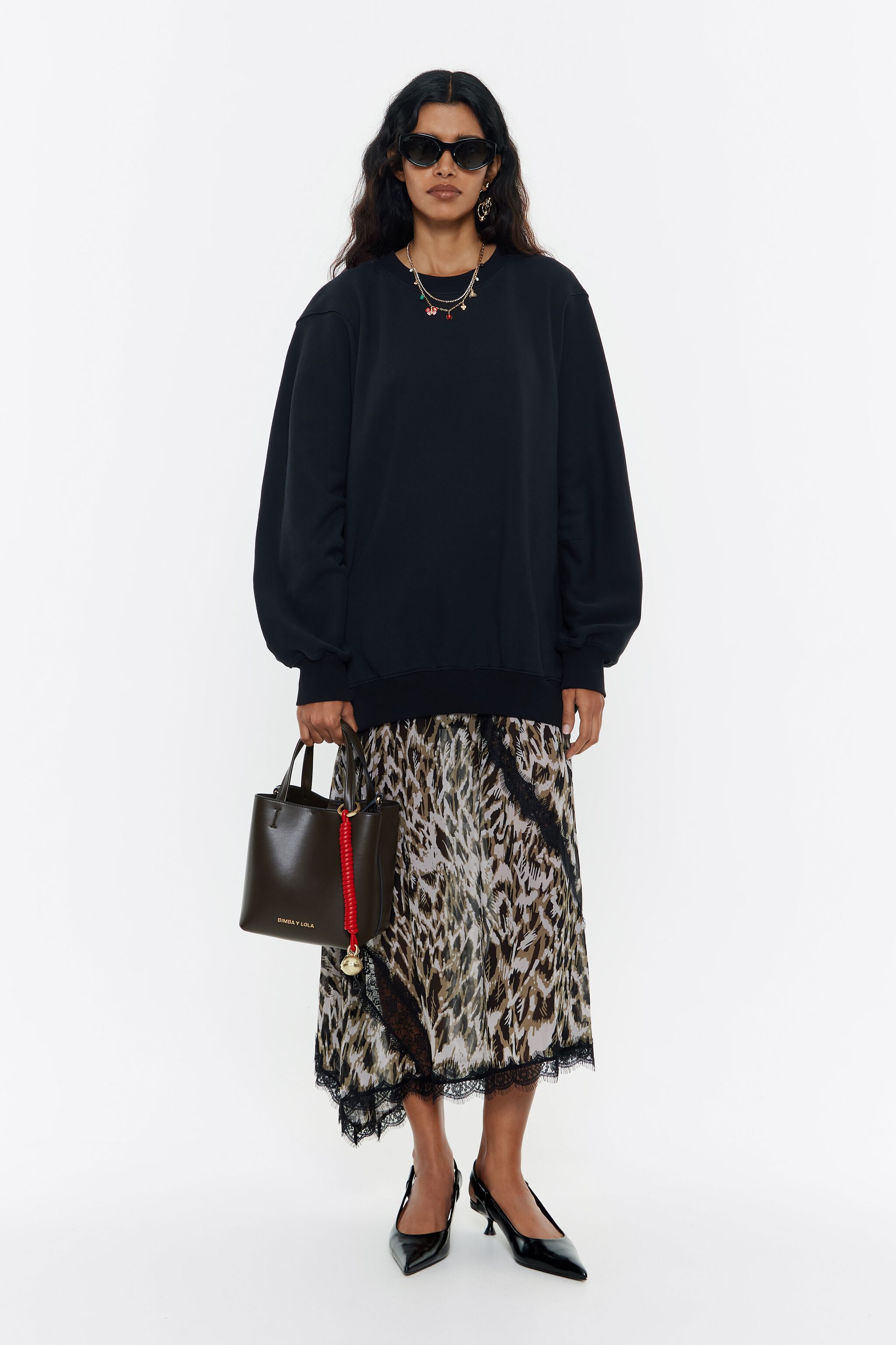 Khaki Plumancha sweatshirt dress