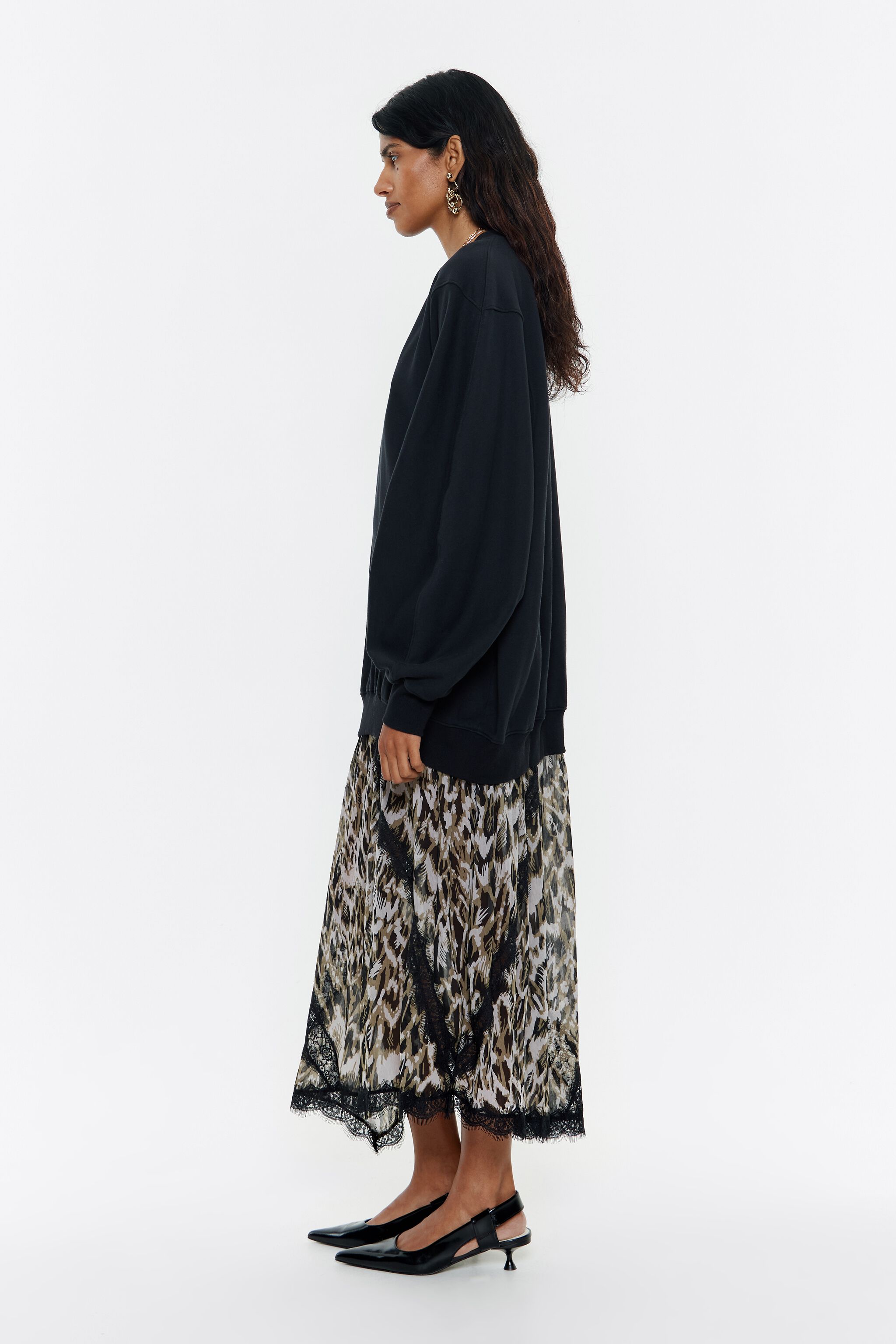 Khaki Plumancha sweatshirt dress