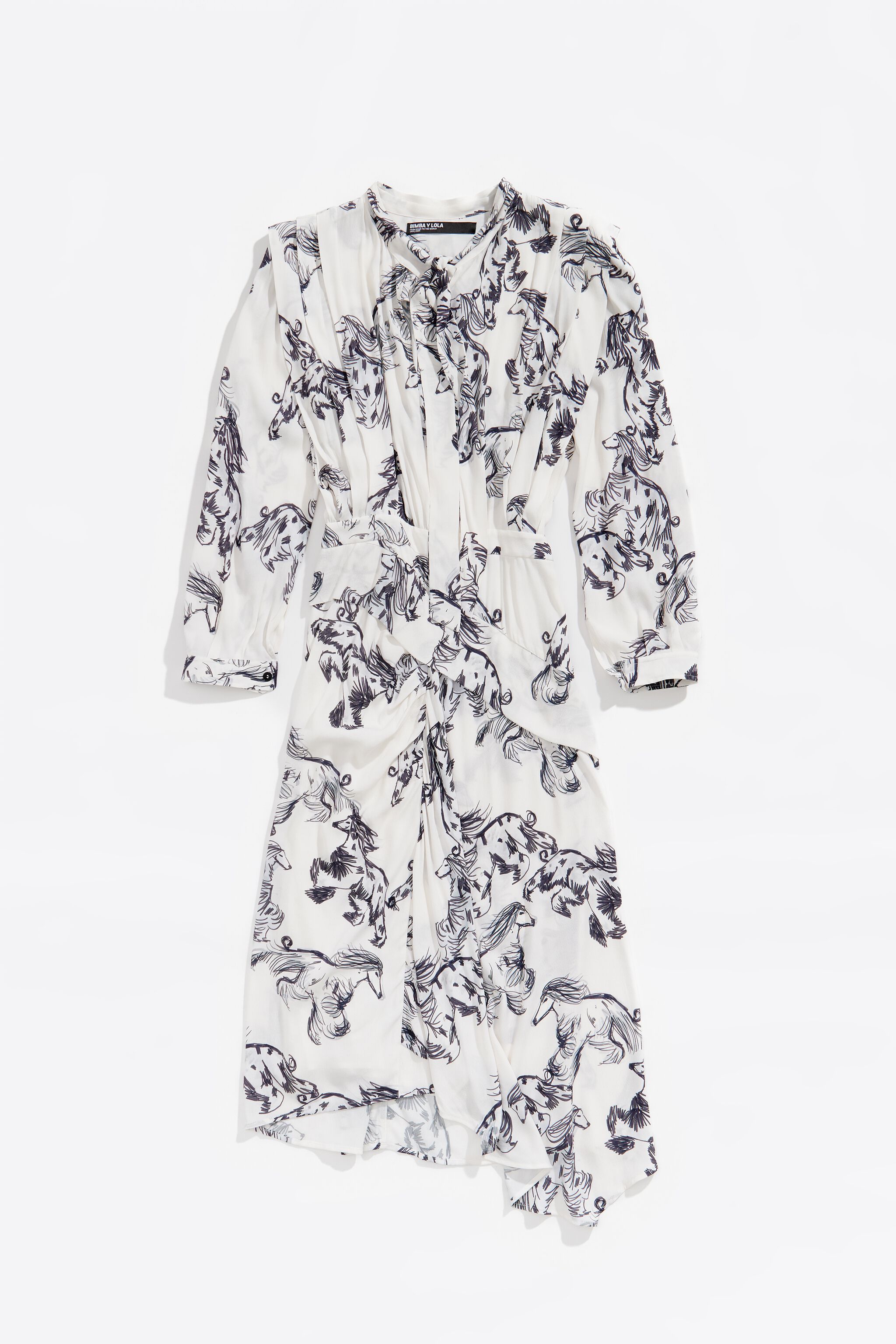 Gray Greyhound midi dress