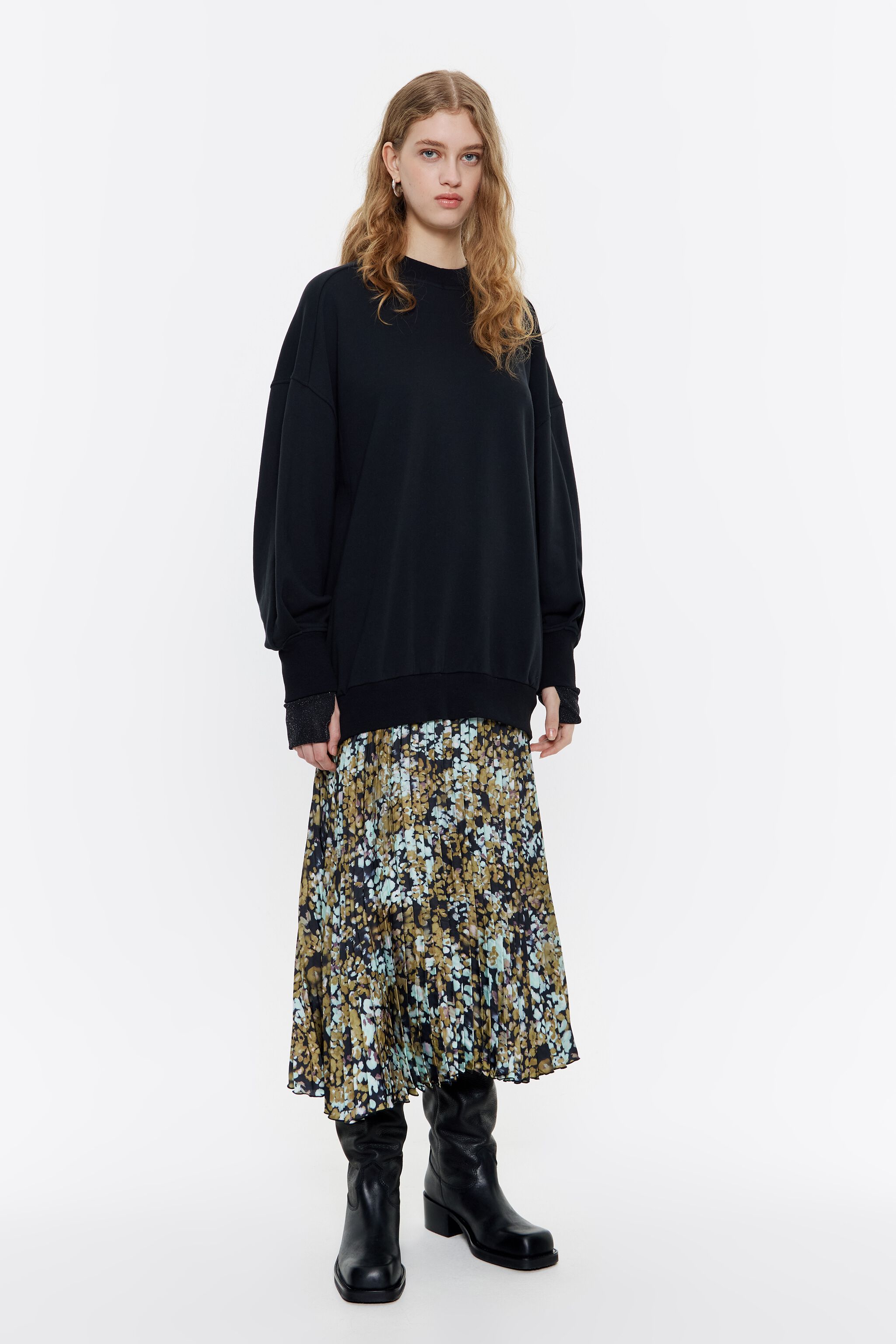 Ocher Leomimosa sweatshirt dress