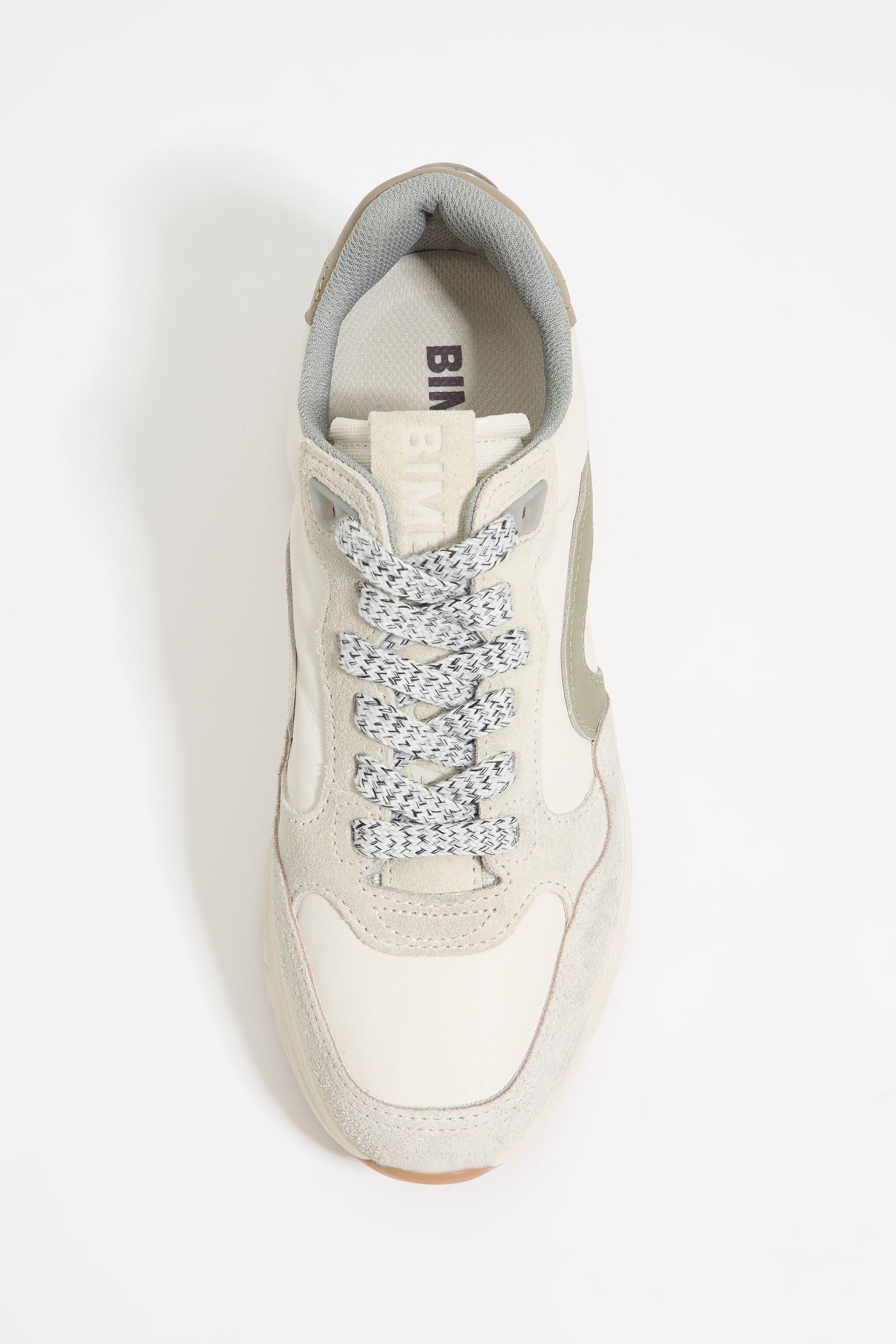 White leather 13 12 jogger sneaker