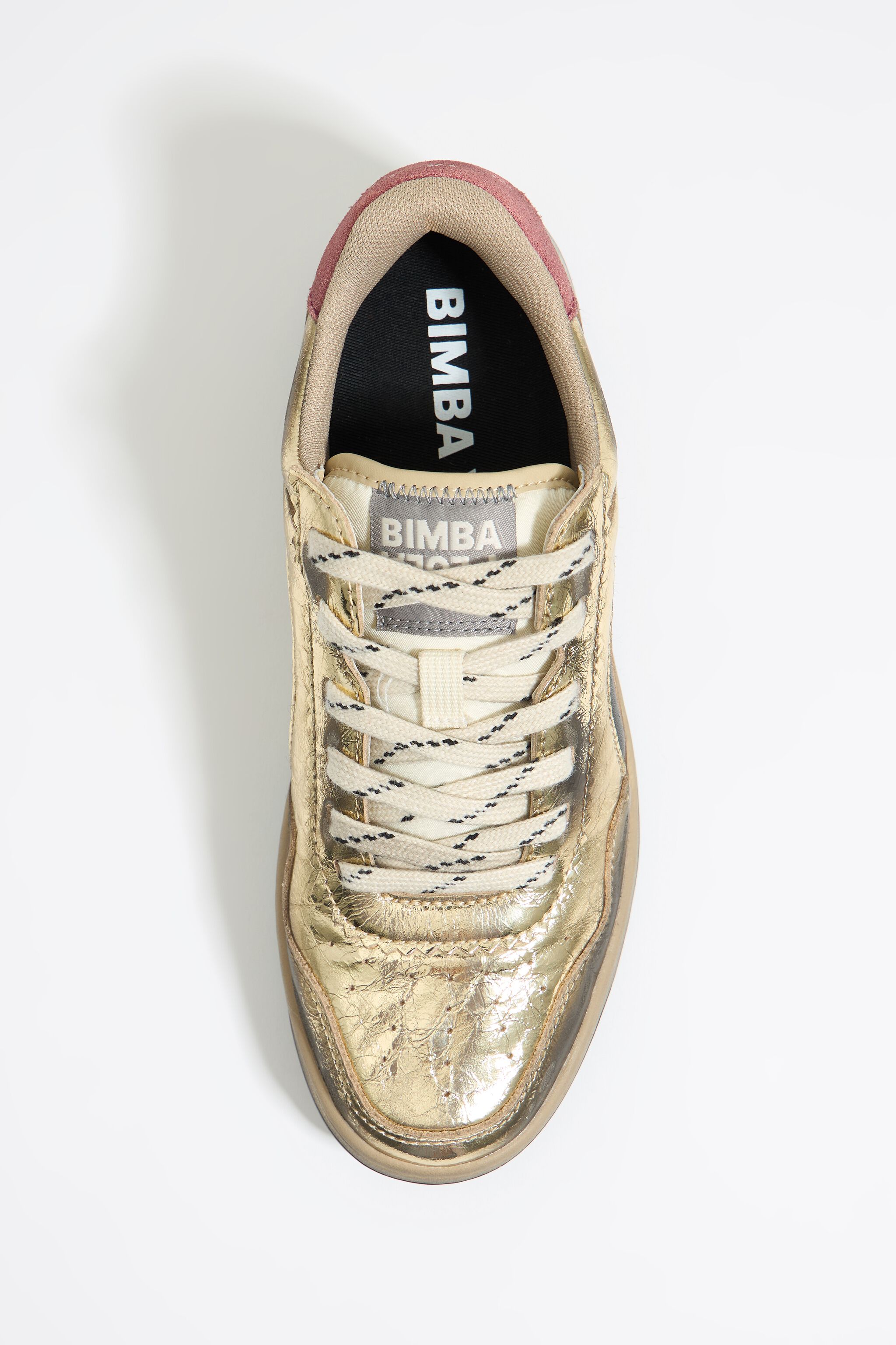 Deportiva cupsole piel oro