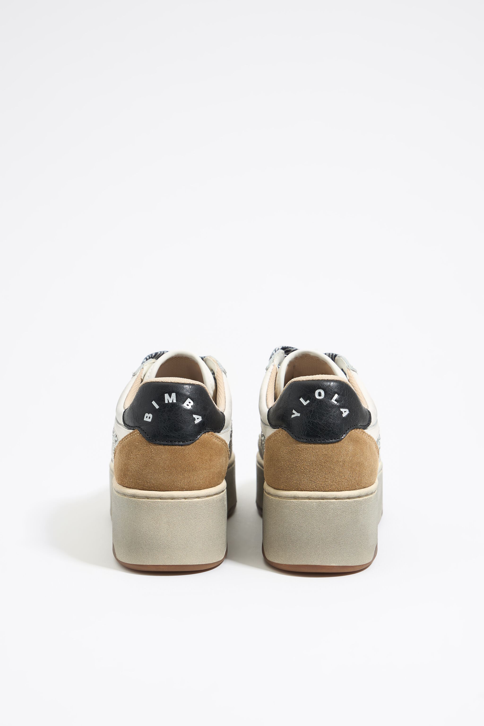 White leather 13 57 platform cupsole sneaker