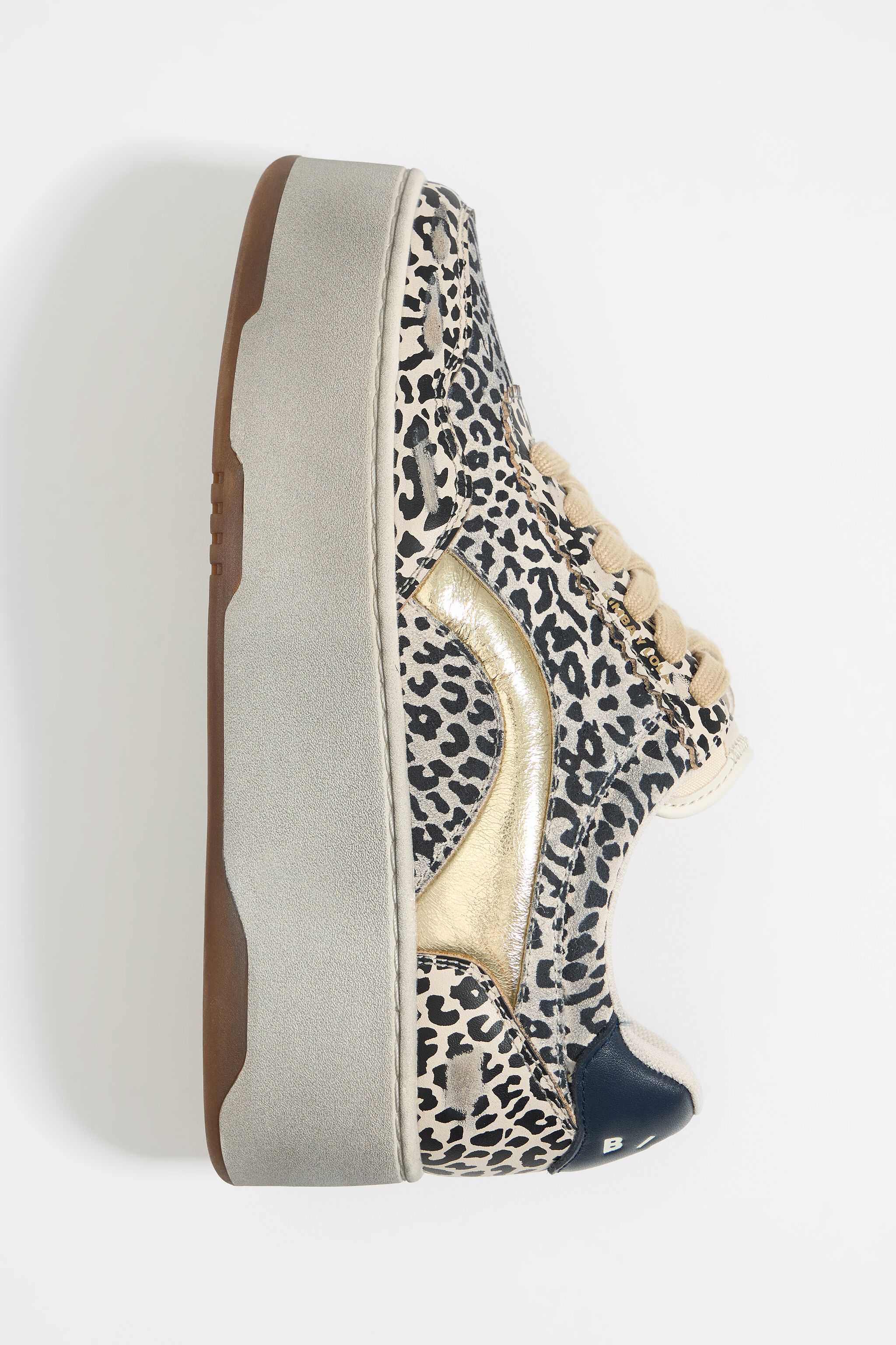 Beige Leopard print 13 57 platform cupsole sneaker