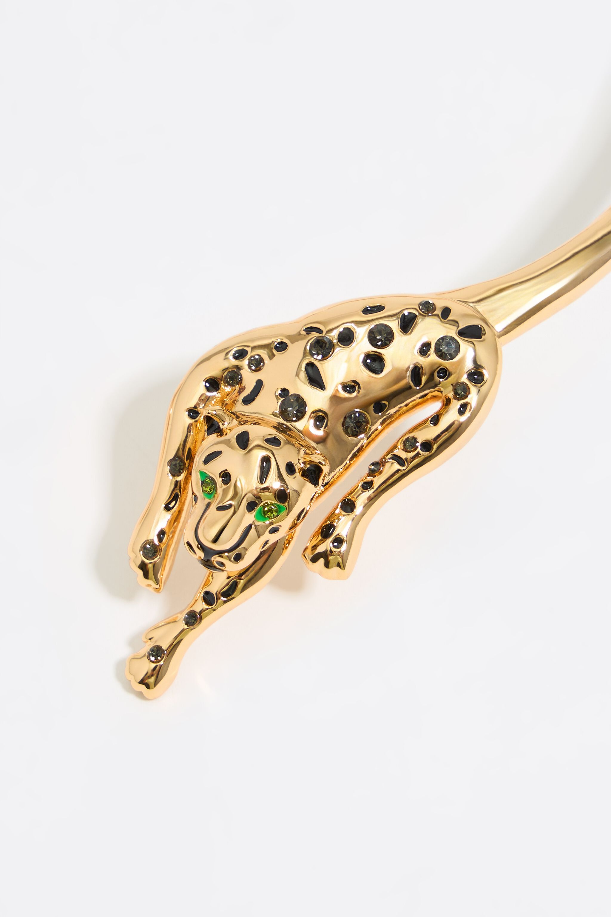 Gold and black choker