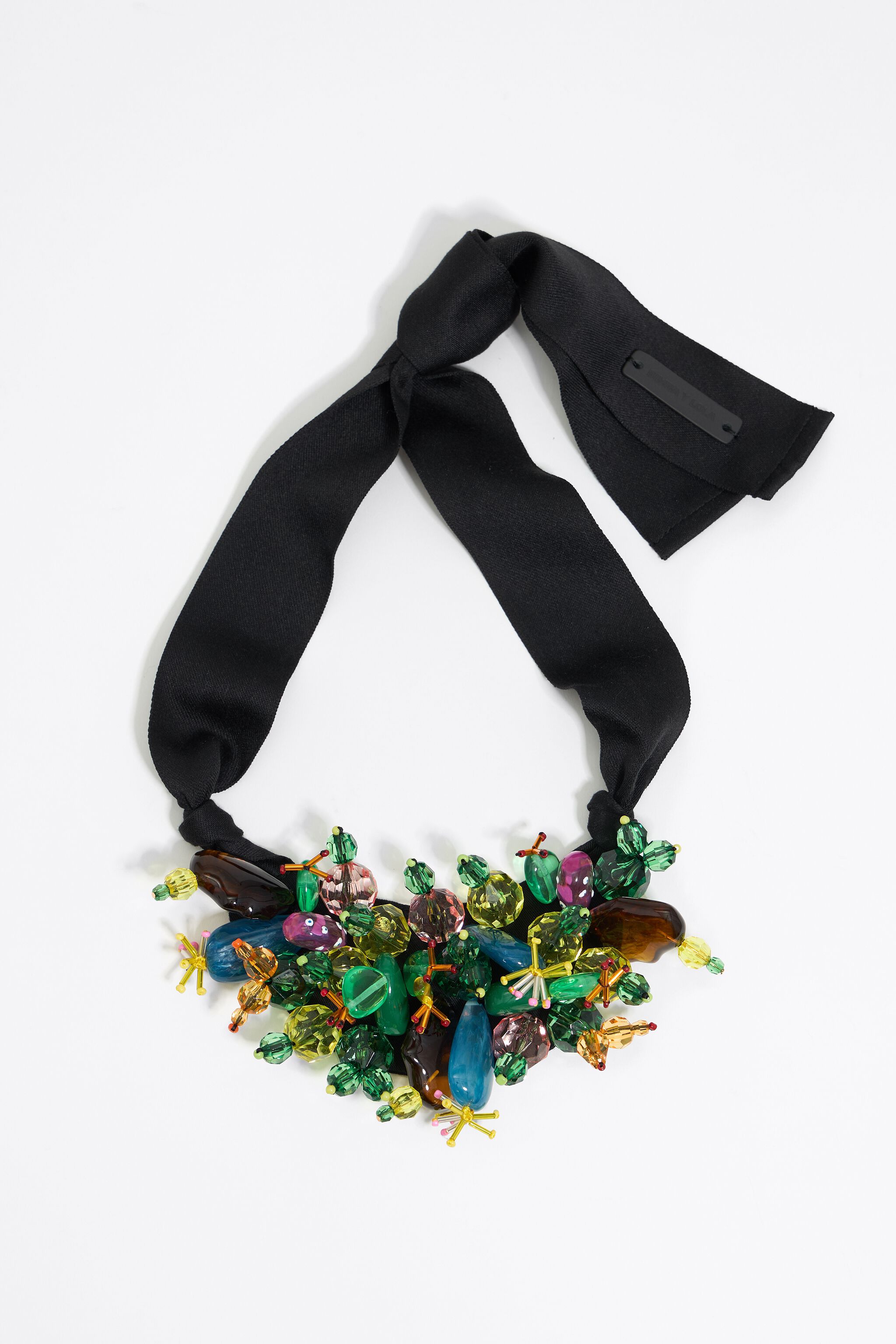 Resin cactus and beads necklace