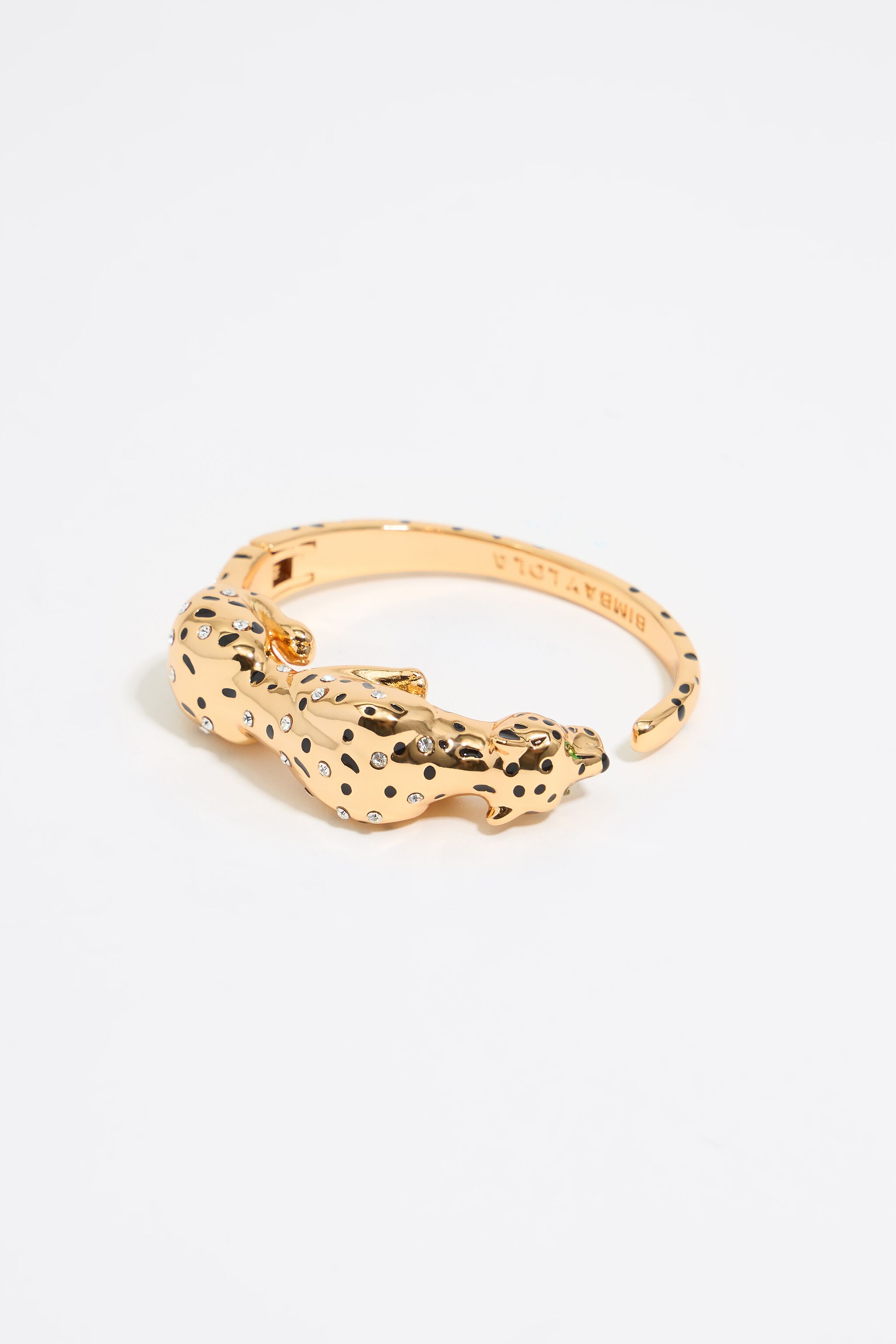 Gold and black panther bracelet