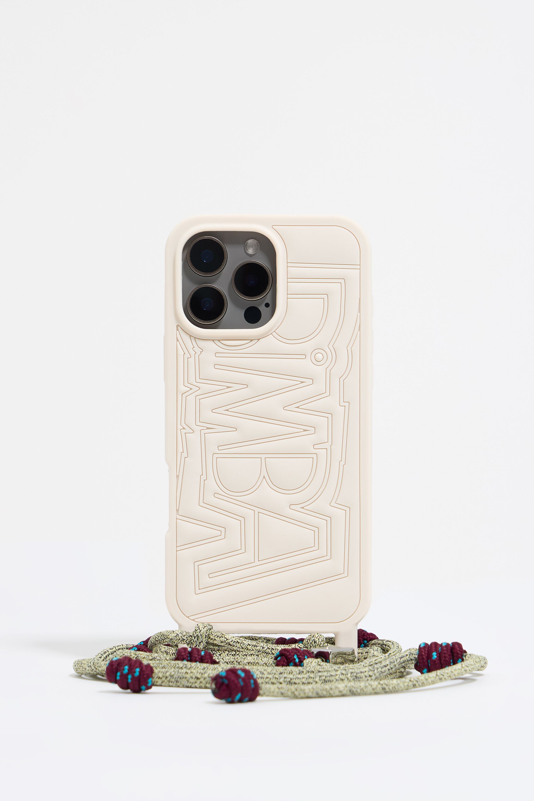 Ivory silicone iPhone 15 Pro Max case