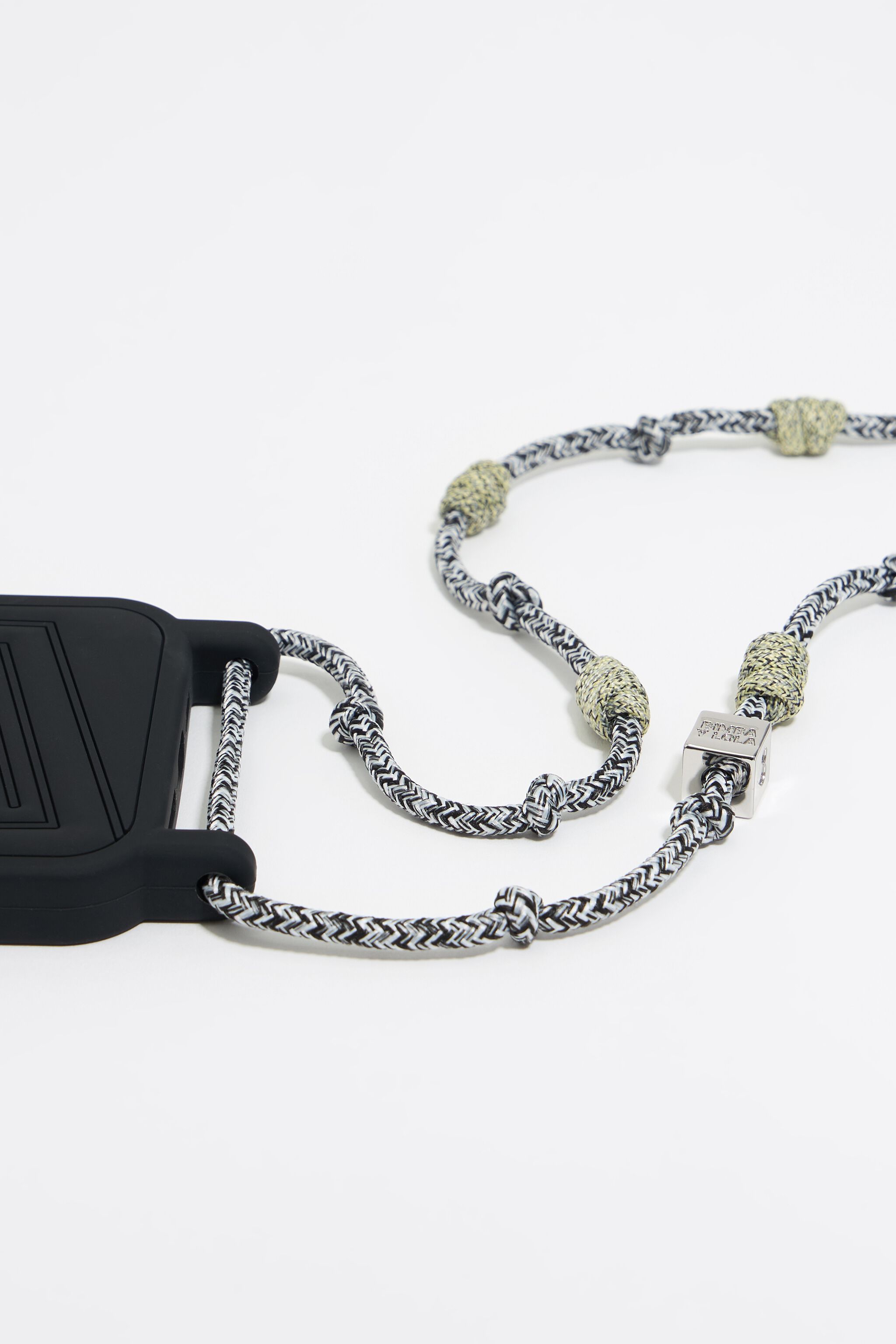 Black silicone iPhone 16 case