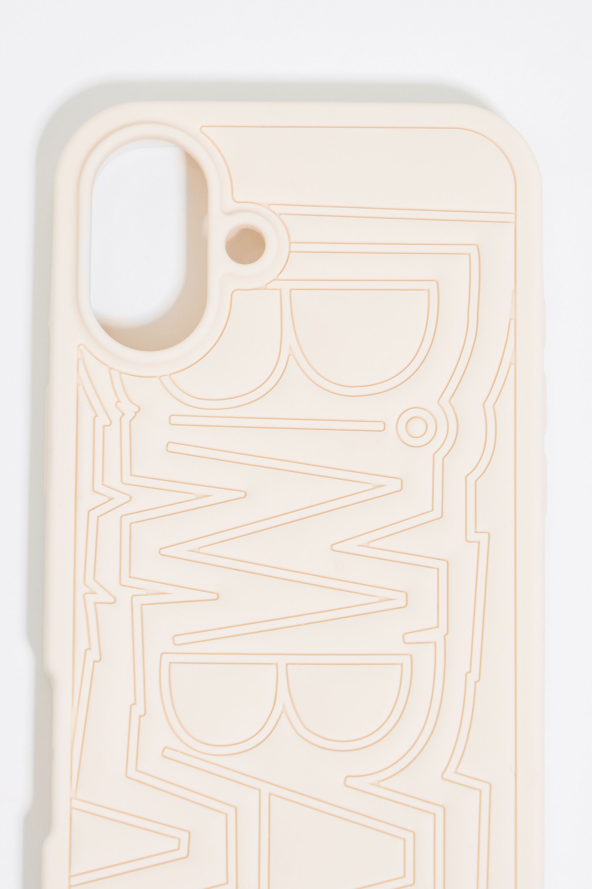 Ivory silicone iPhone 16 case