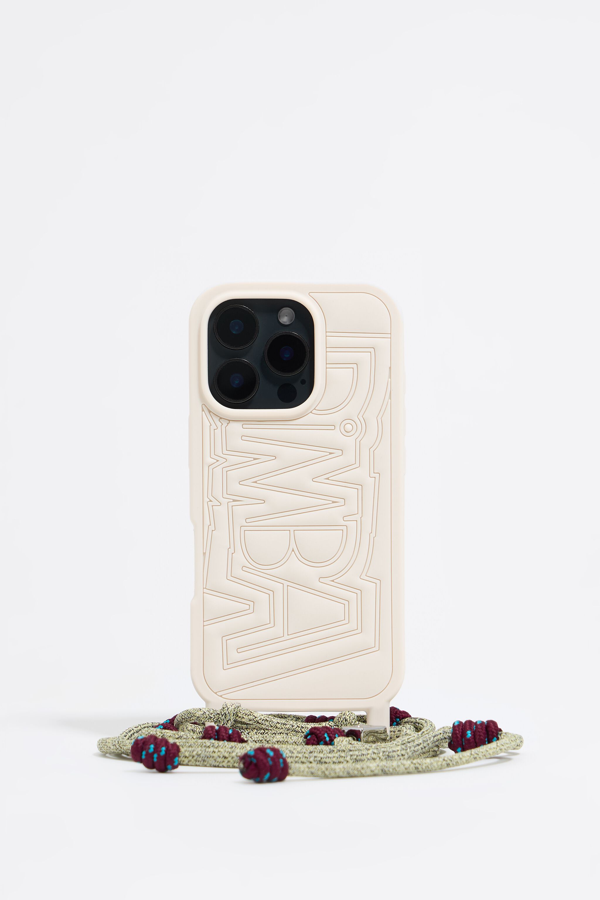 Ivory silicone iPhone 16 Pro case