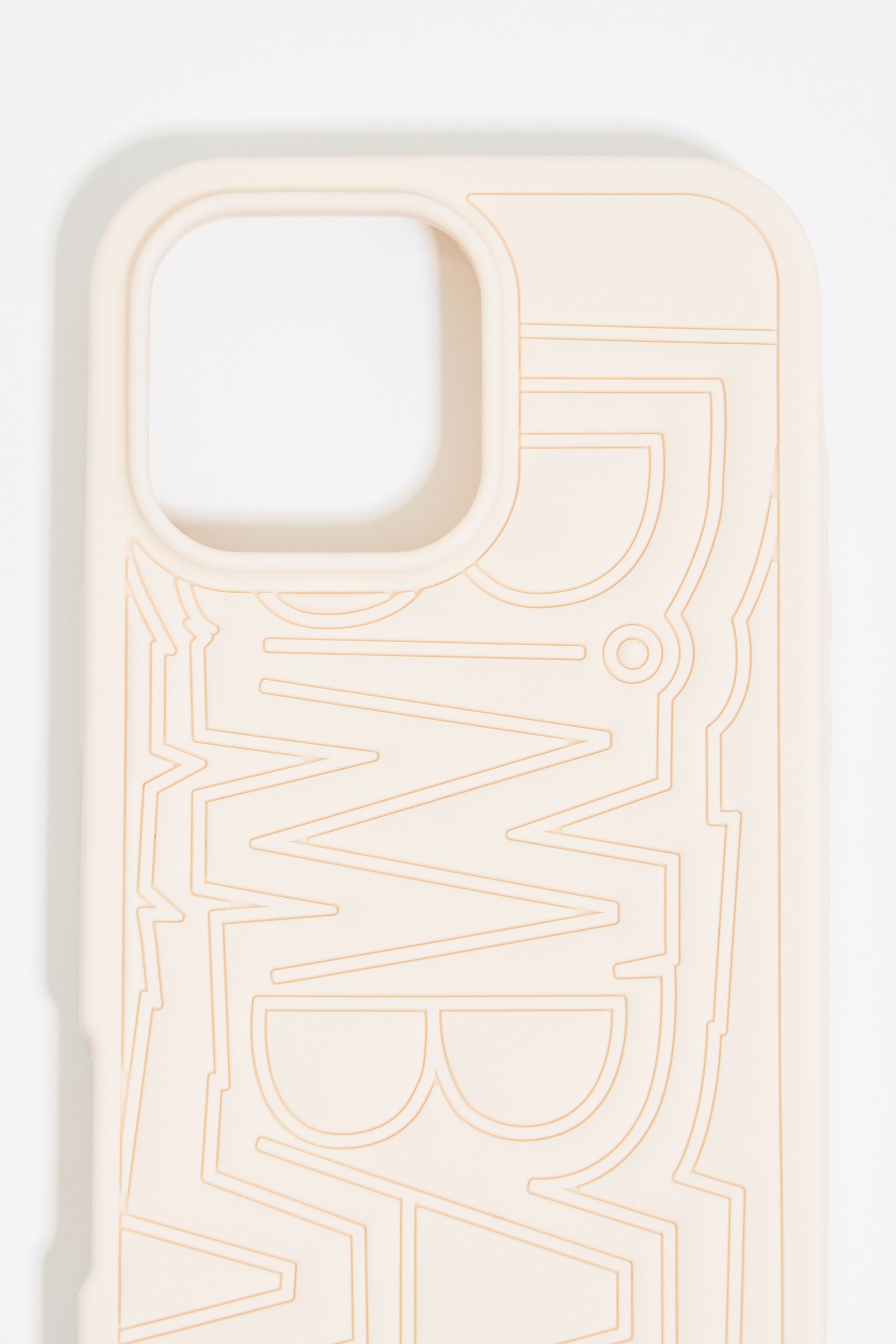 Ivory silicone iPhone 16 Pro Max case