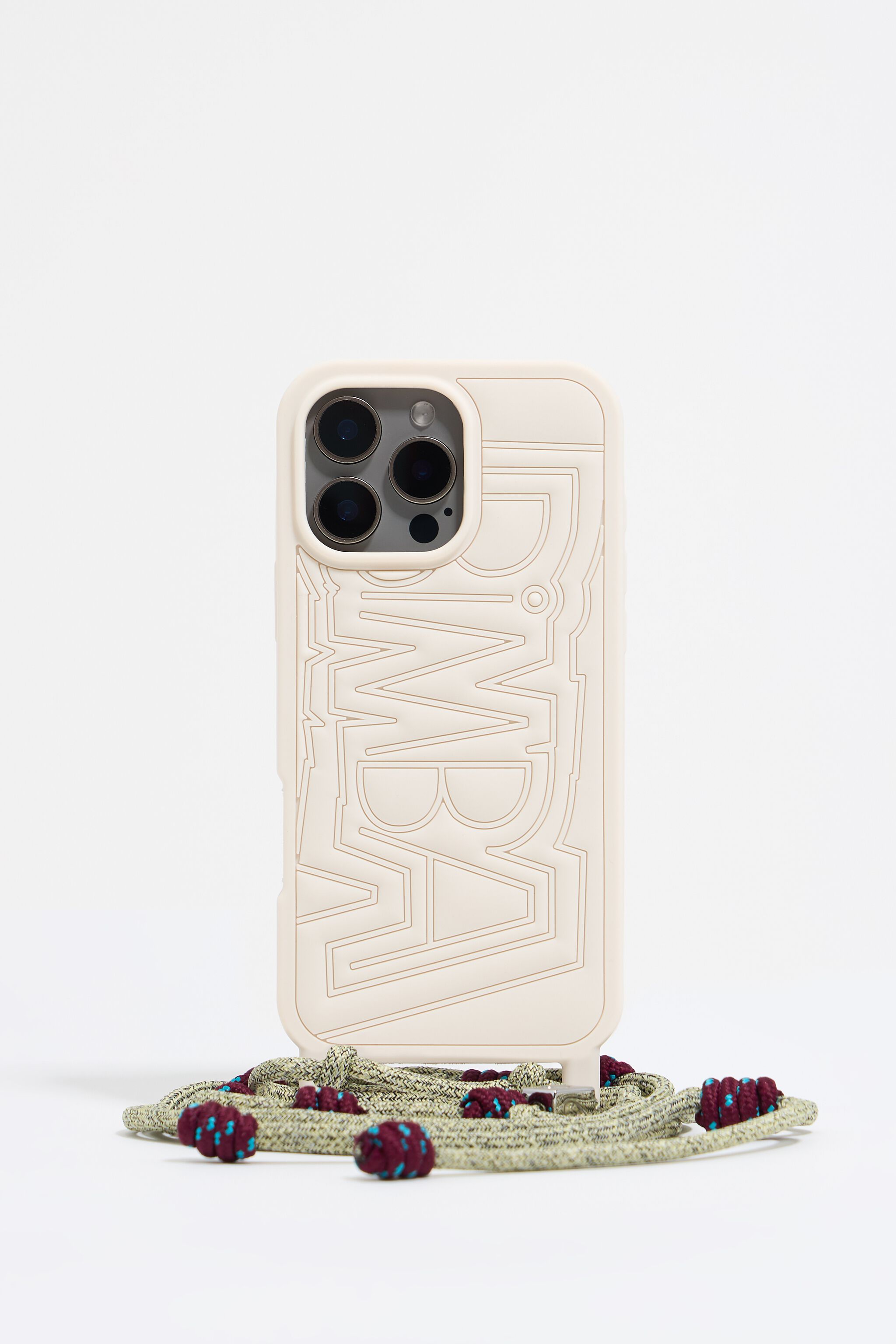 Ivory silicone iPhone 16 Pro Max case