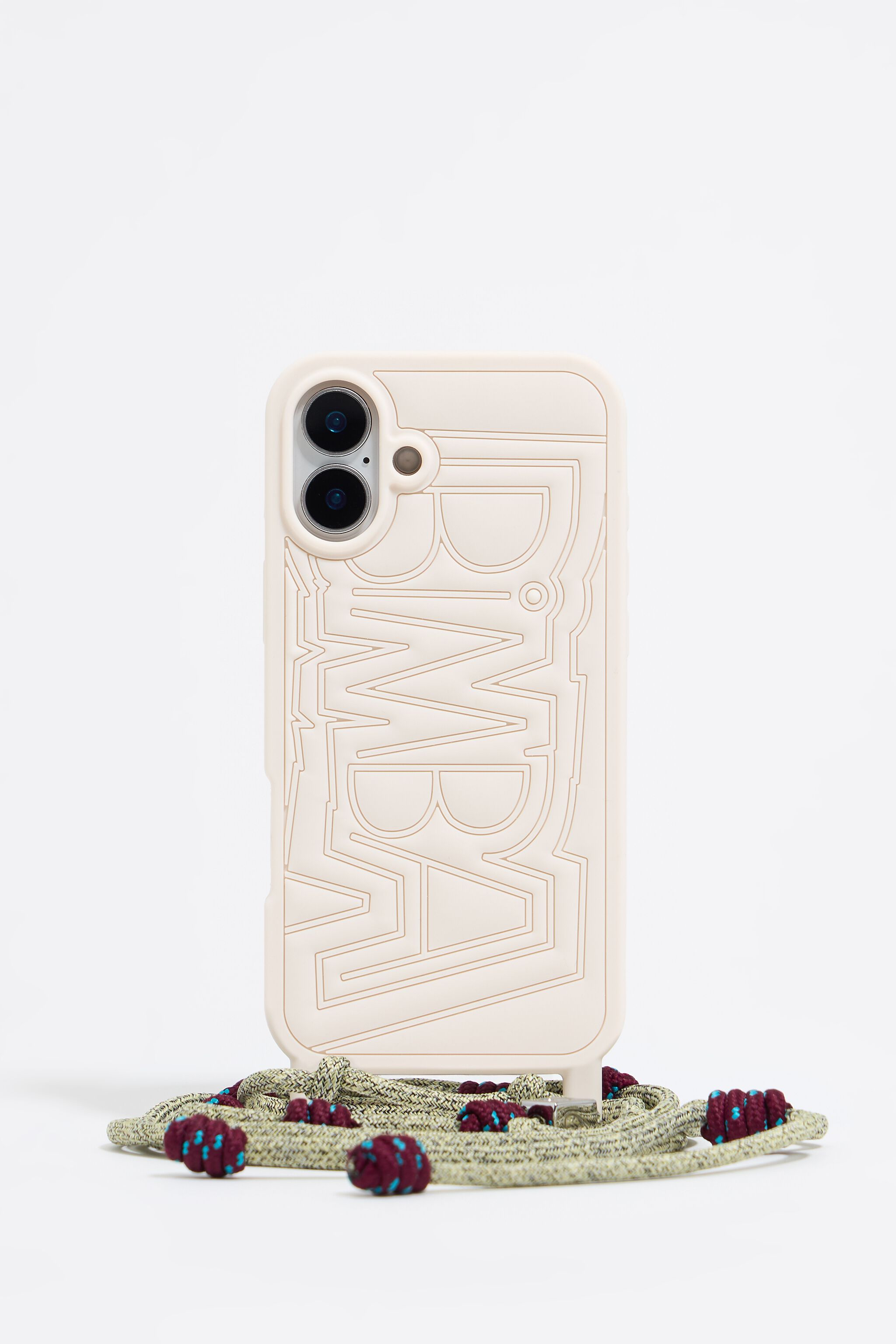 Ivory silicone iPhone 16 Plus case