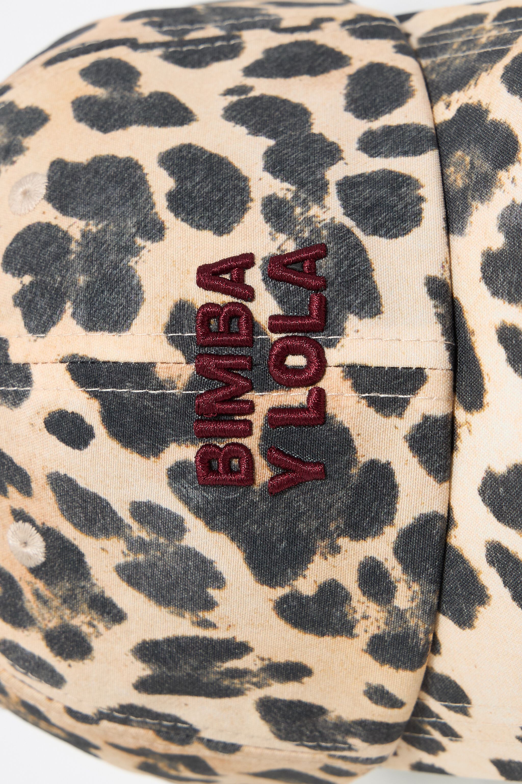 Ivory leopard trench hat