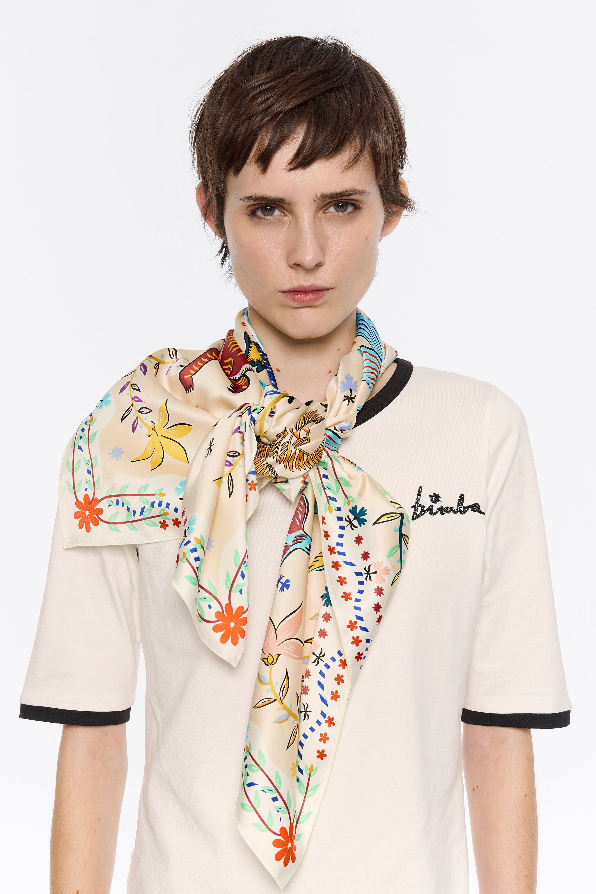 Sand palm tree scarf