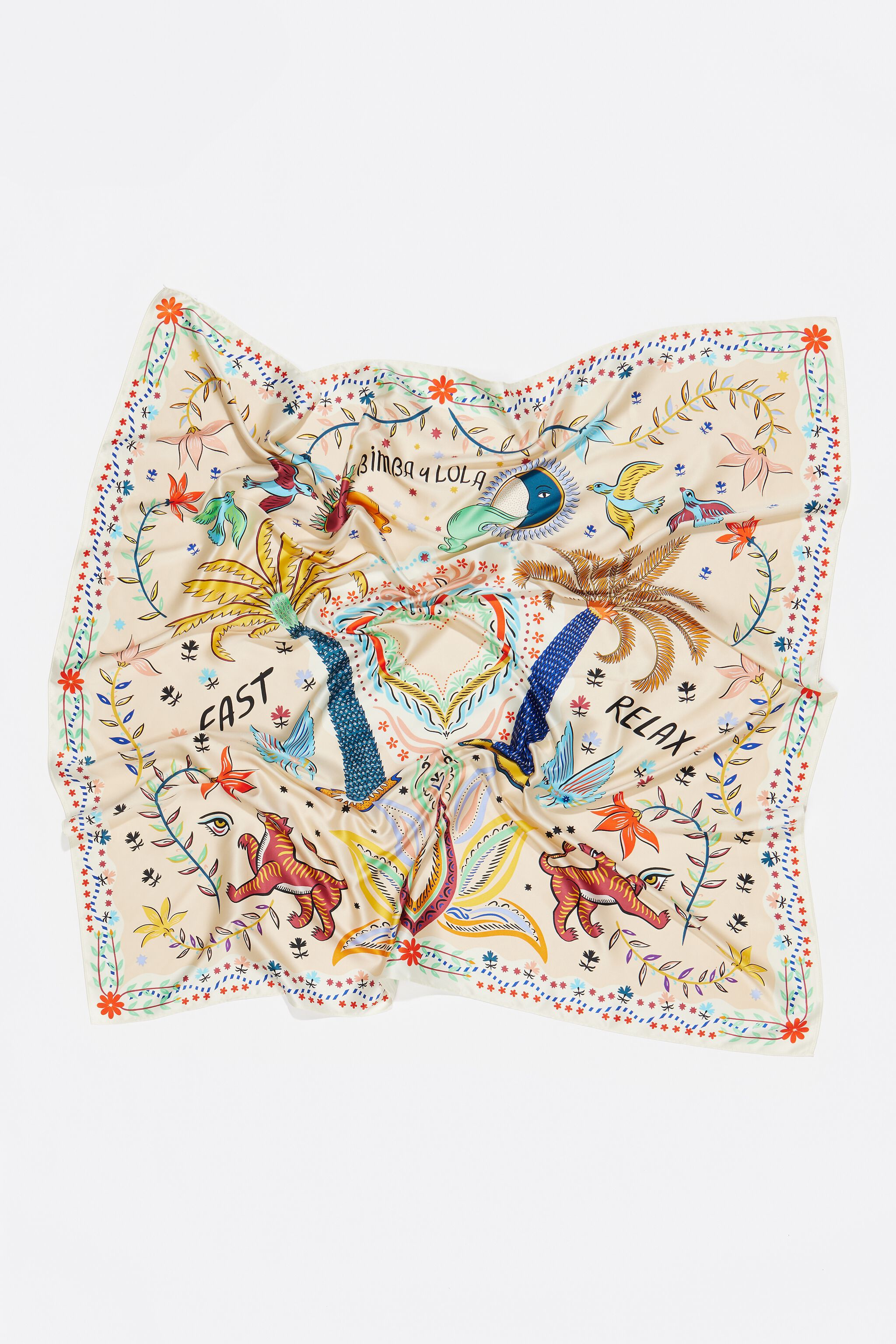 Sand palm tree scarf