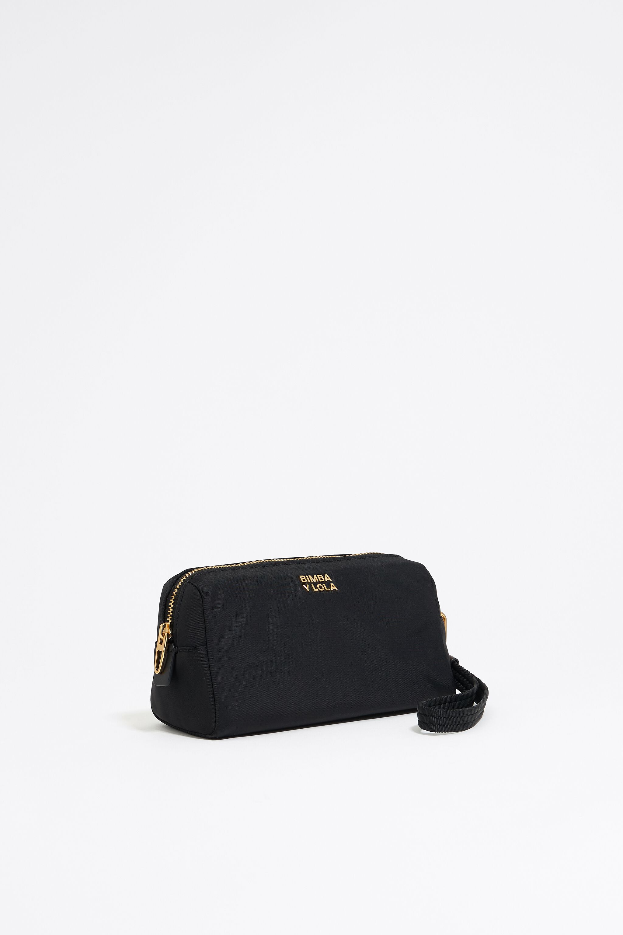Small black nylon make-up case