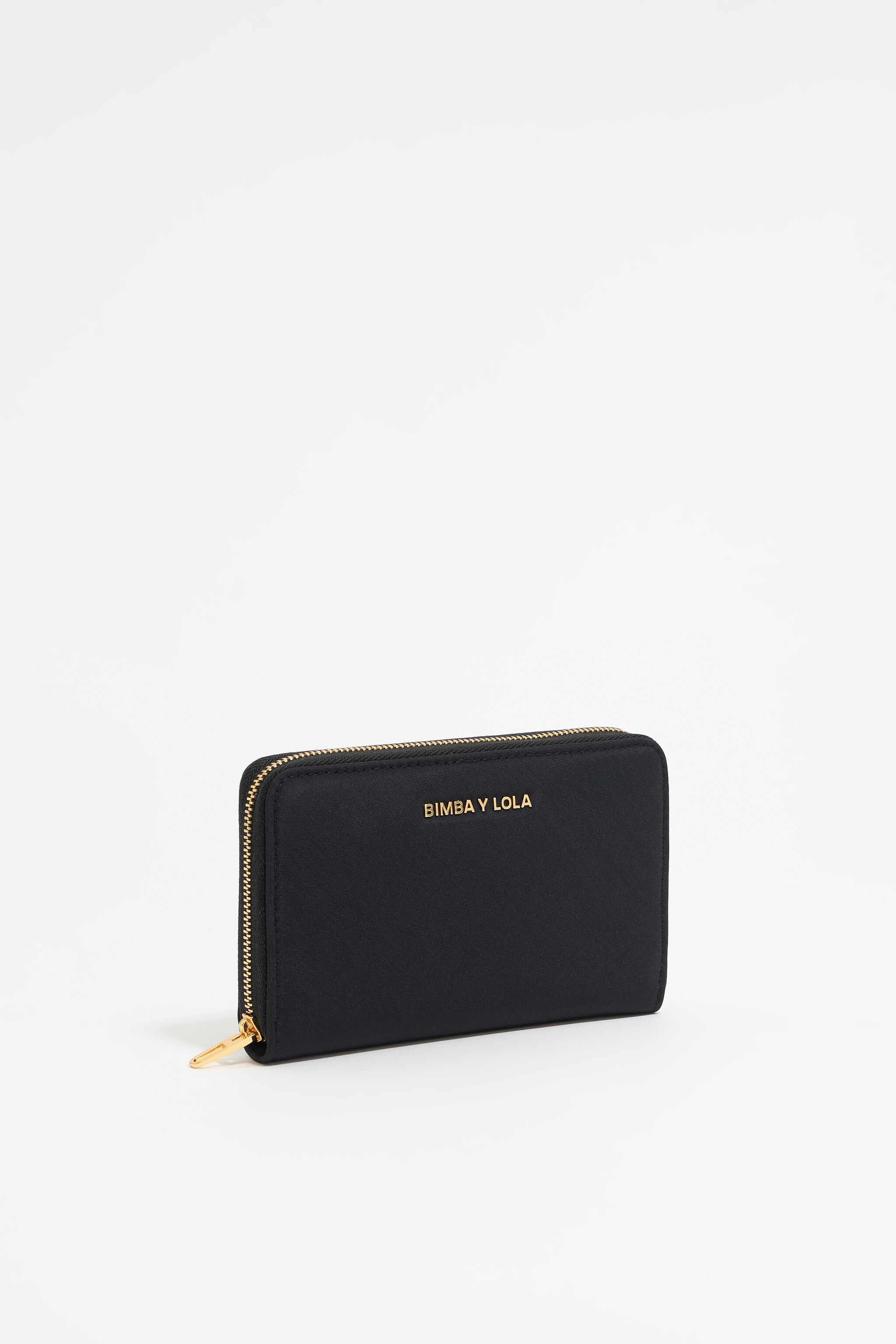 Black nylon horizontal wallet