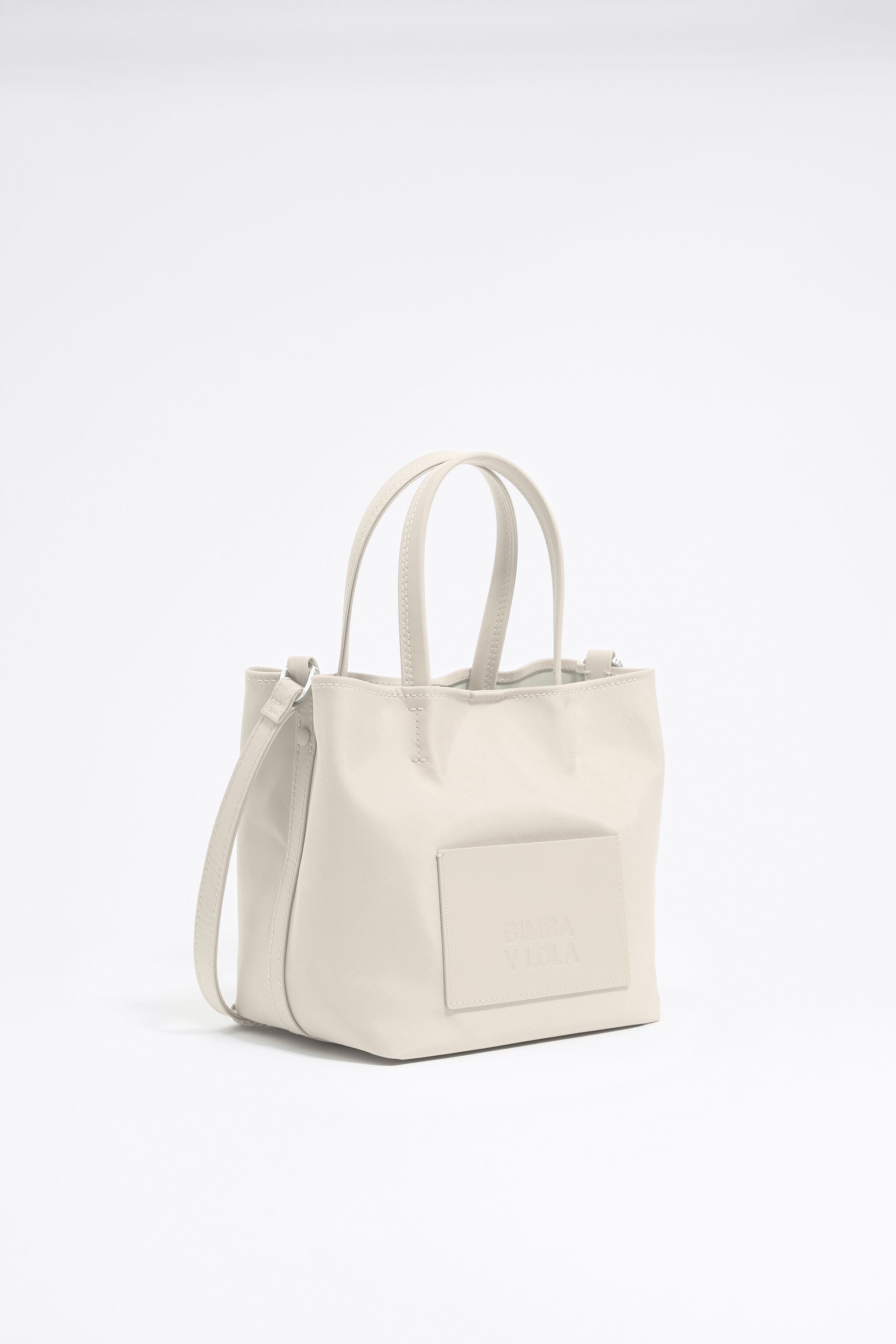 Small stone white nylon Chihuahua bag