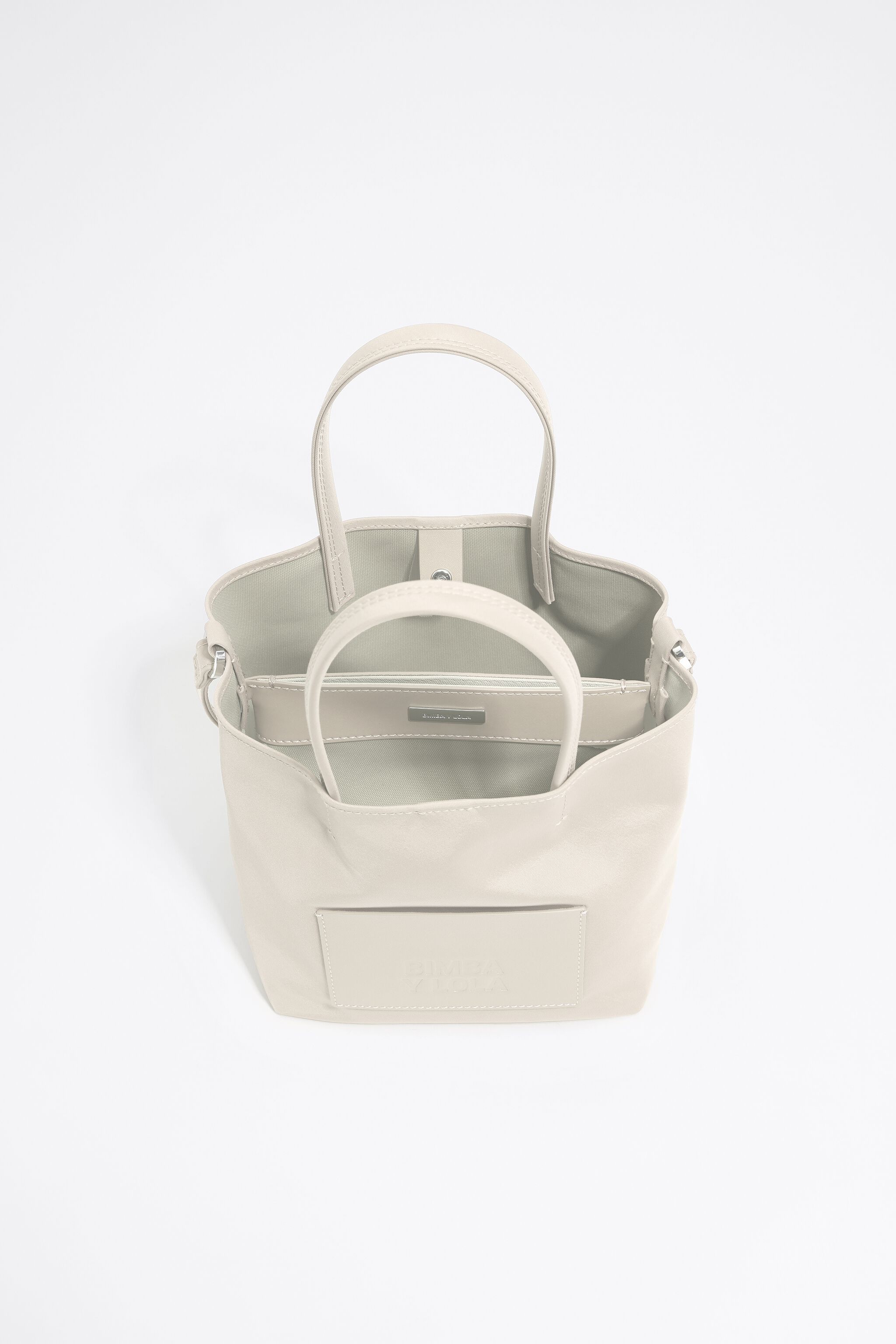 Small stone white nylon Chihuahua bag