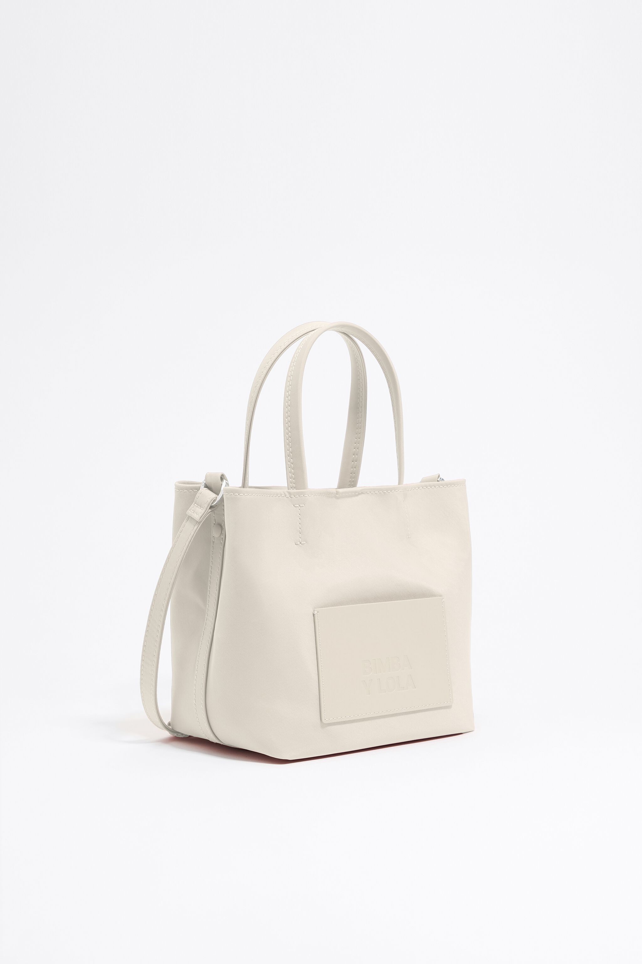 Small stone white nylon Chihuahua bag