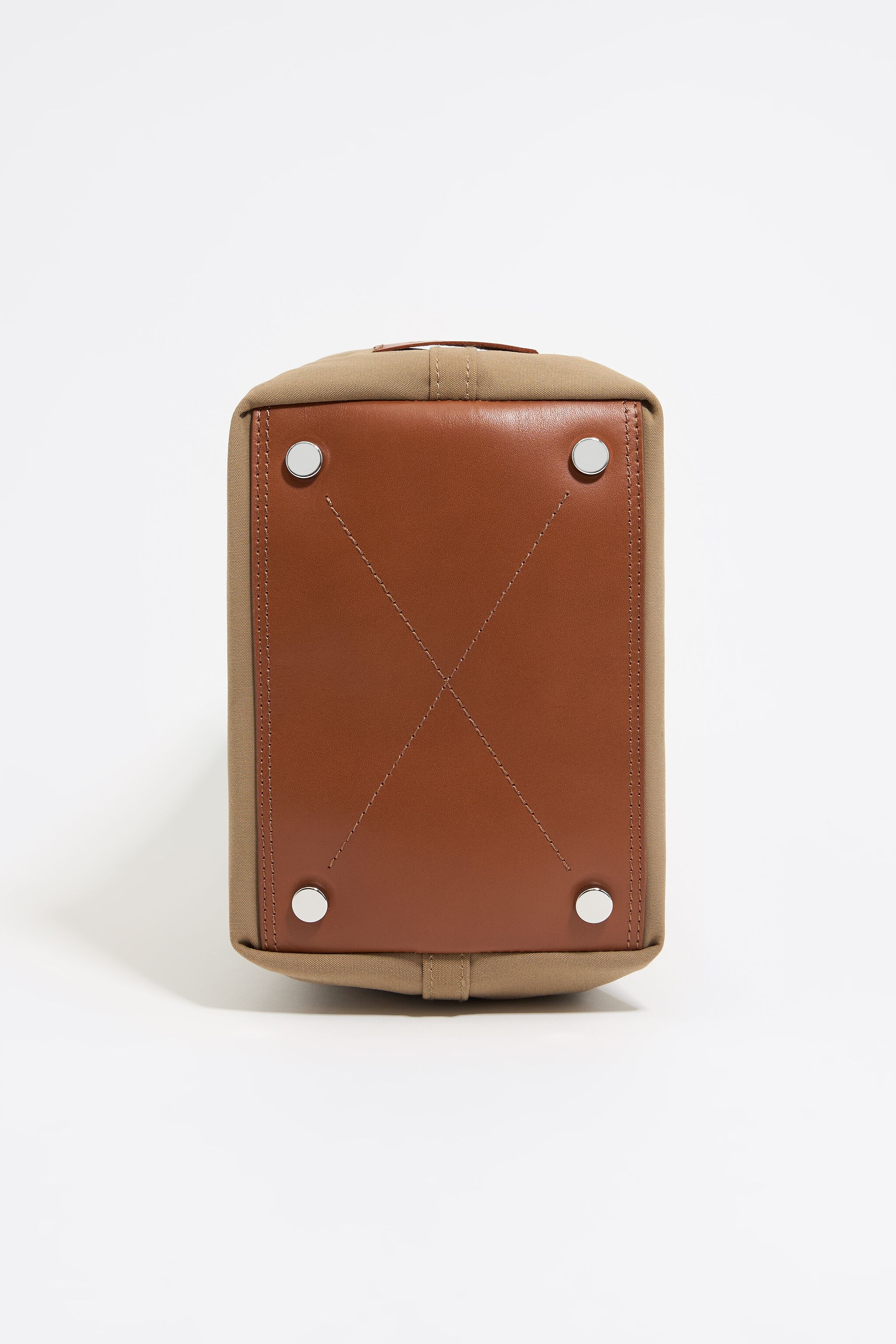 Small camel gabardine Chihuahua bag