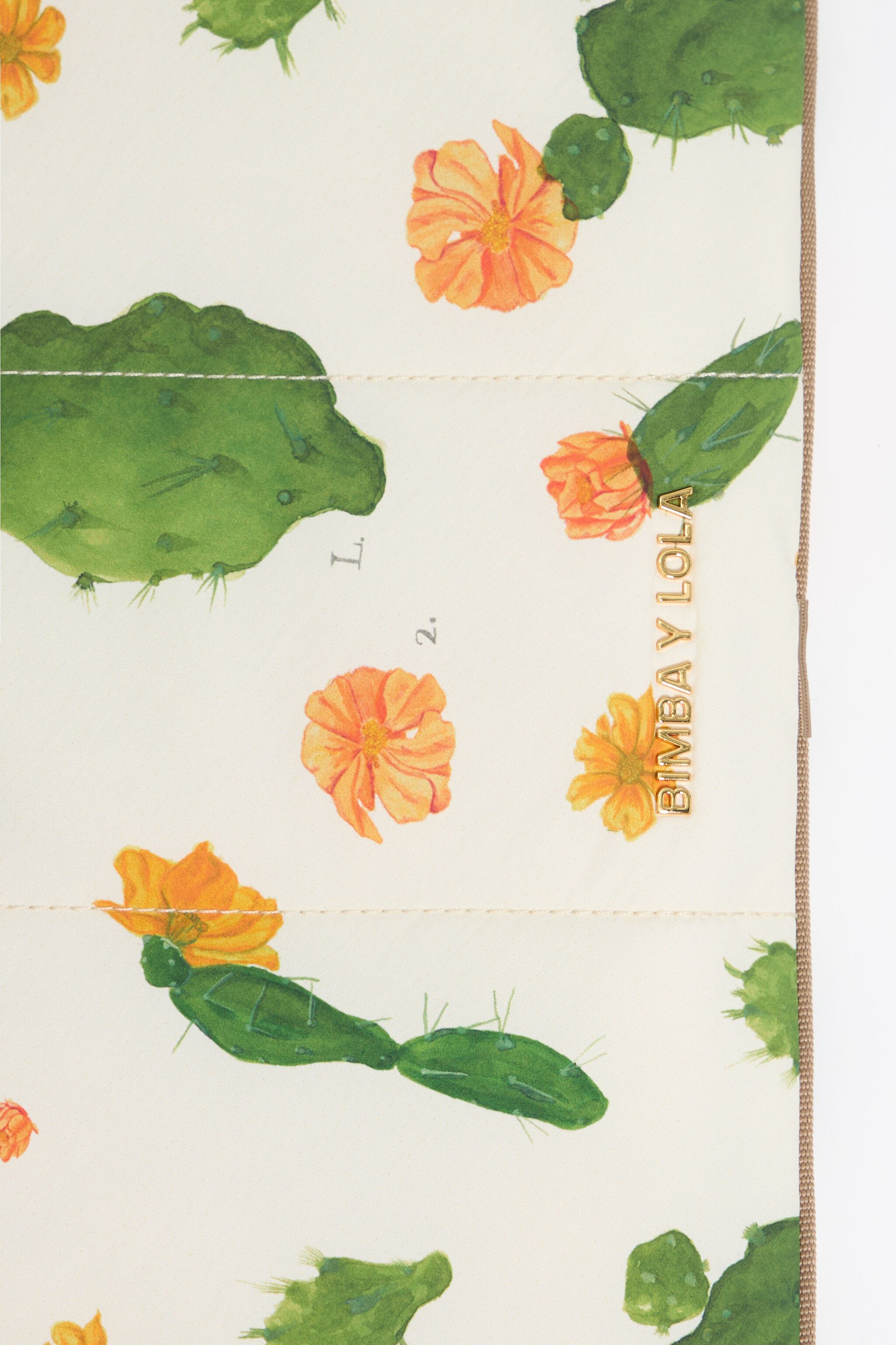 Ivory Cactus nylon 13.5" laptop sleeve