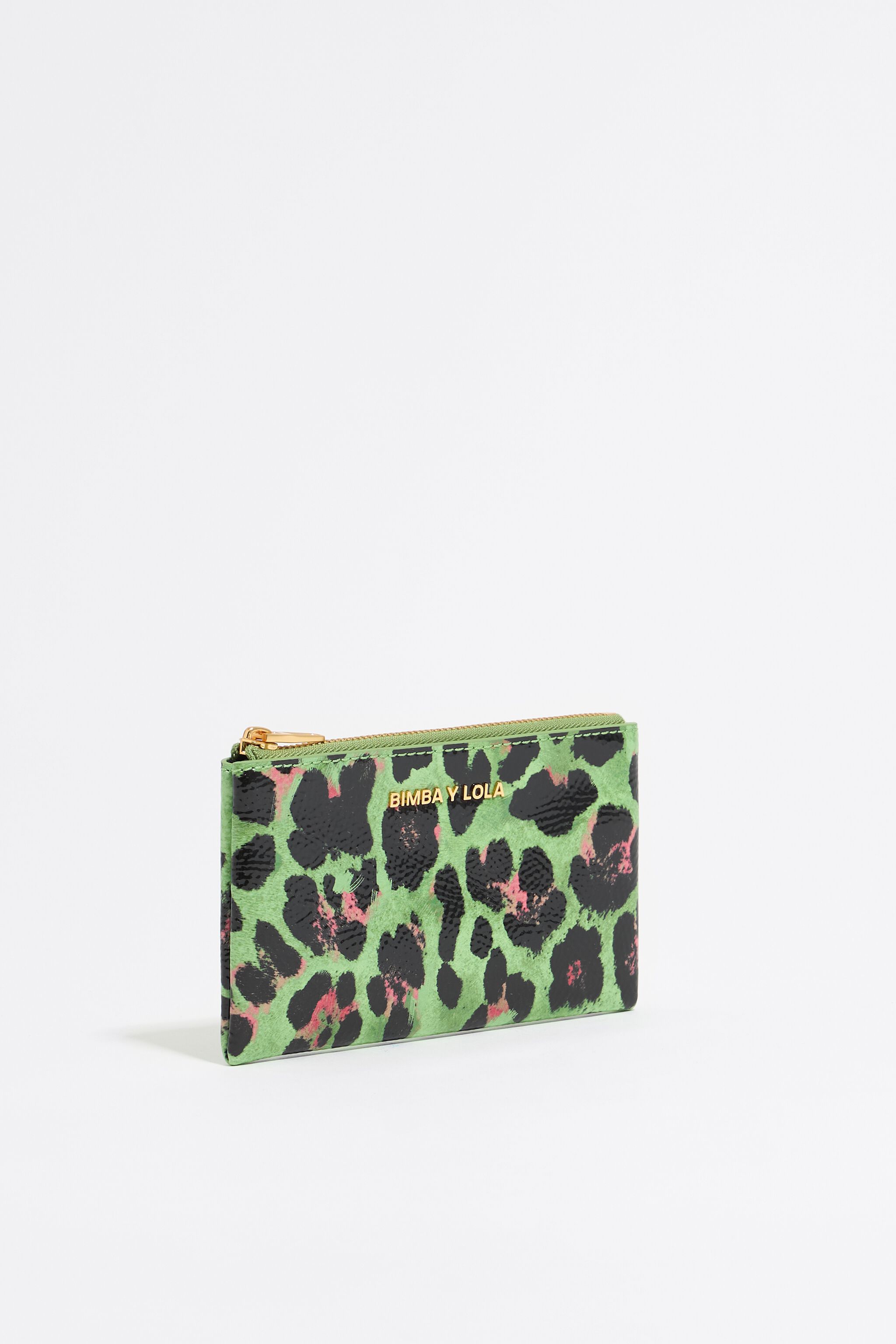 Green Leopard coin purse