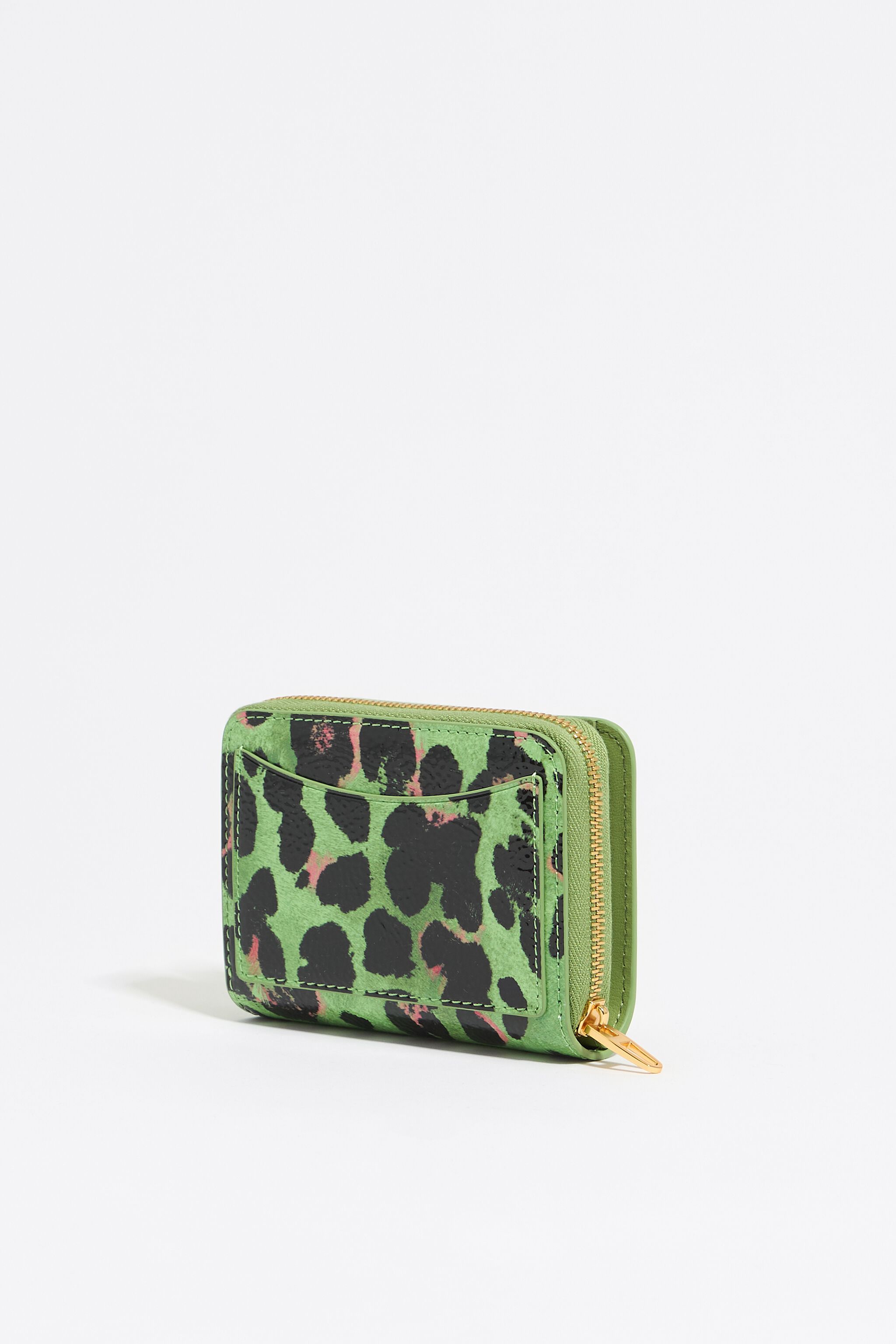 Green Leopard coin purse