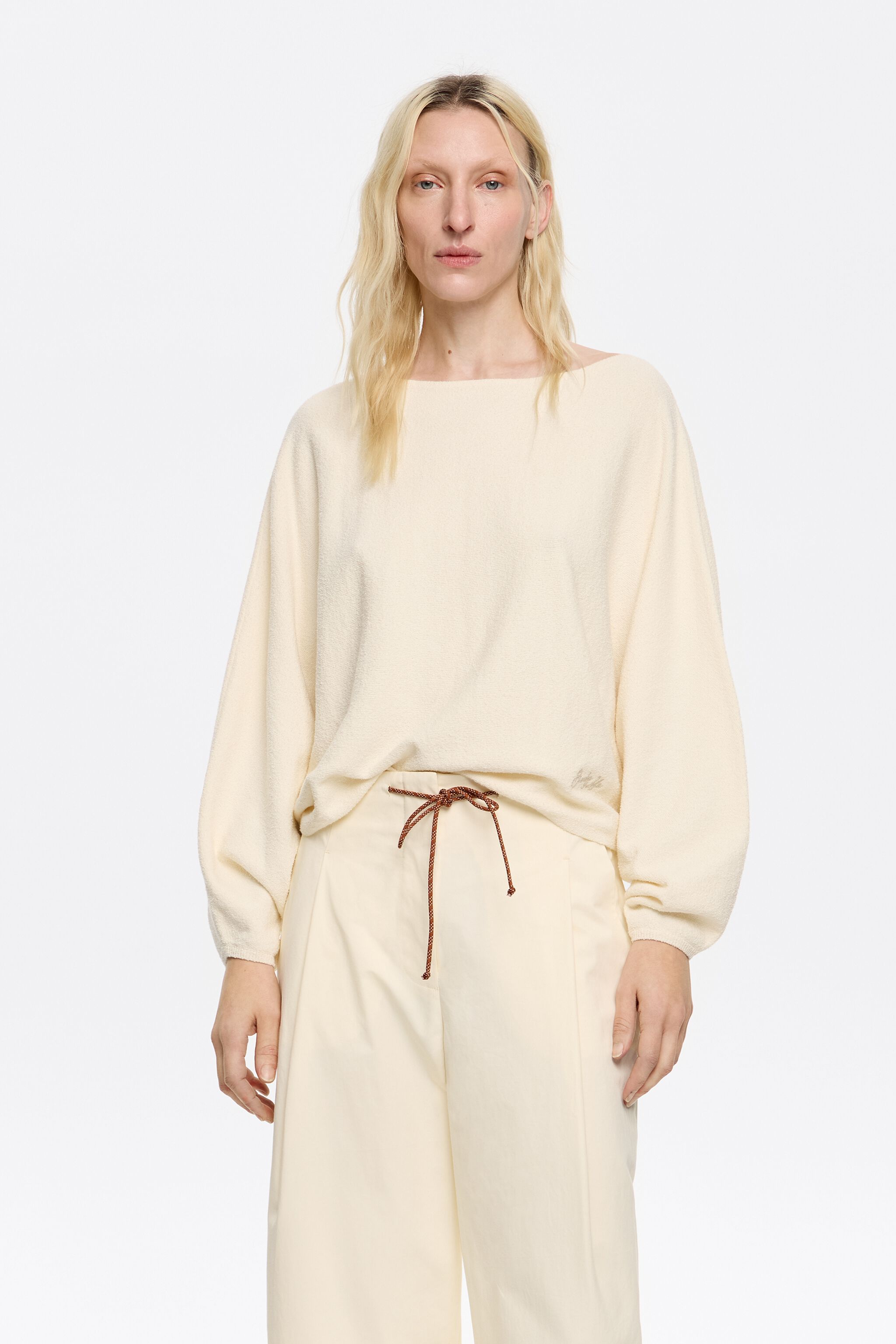 Ivory batwing sweater