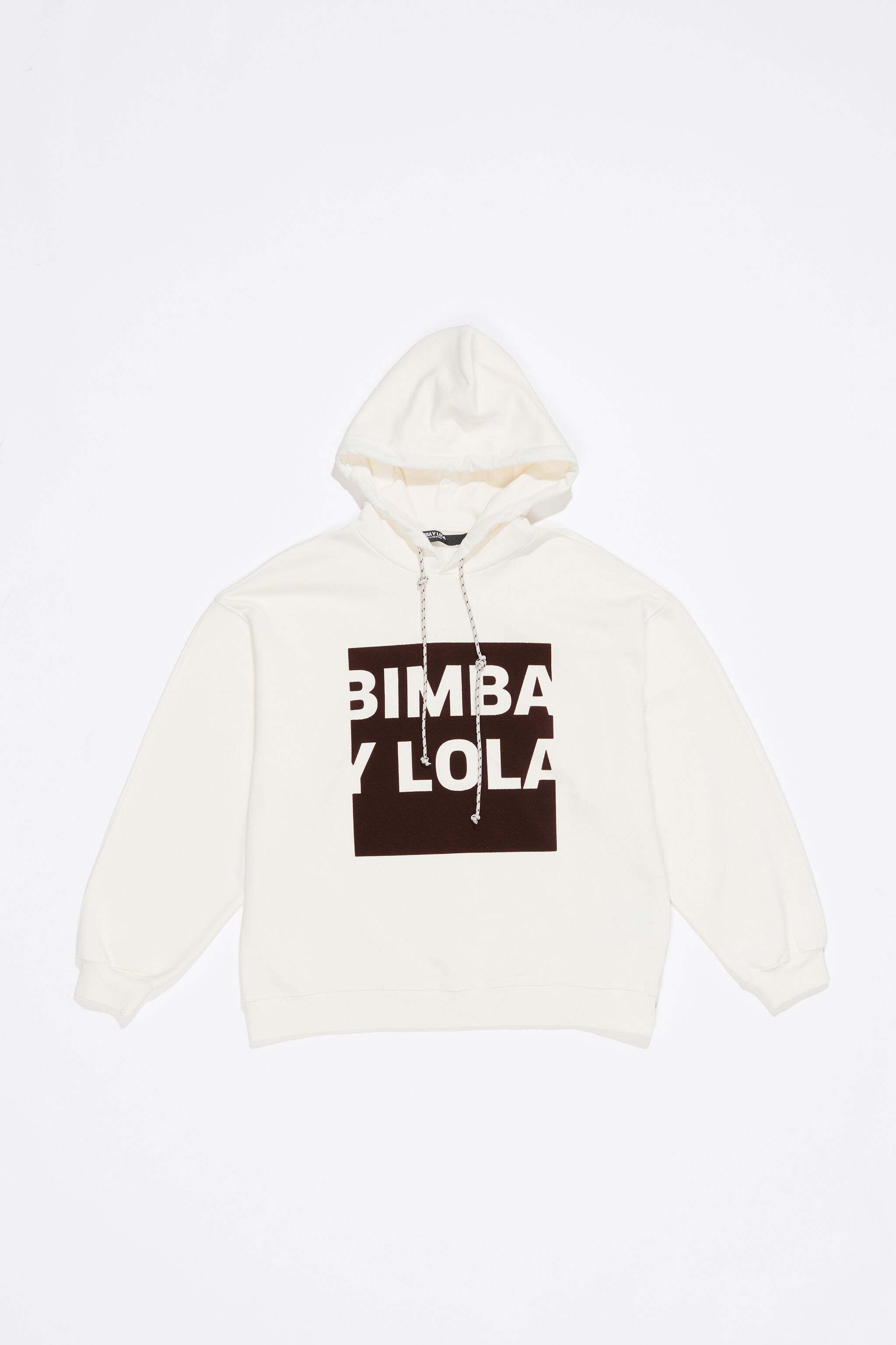 White oversize logo sweatshirt
