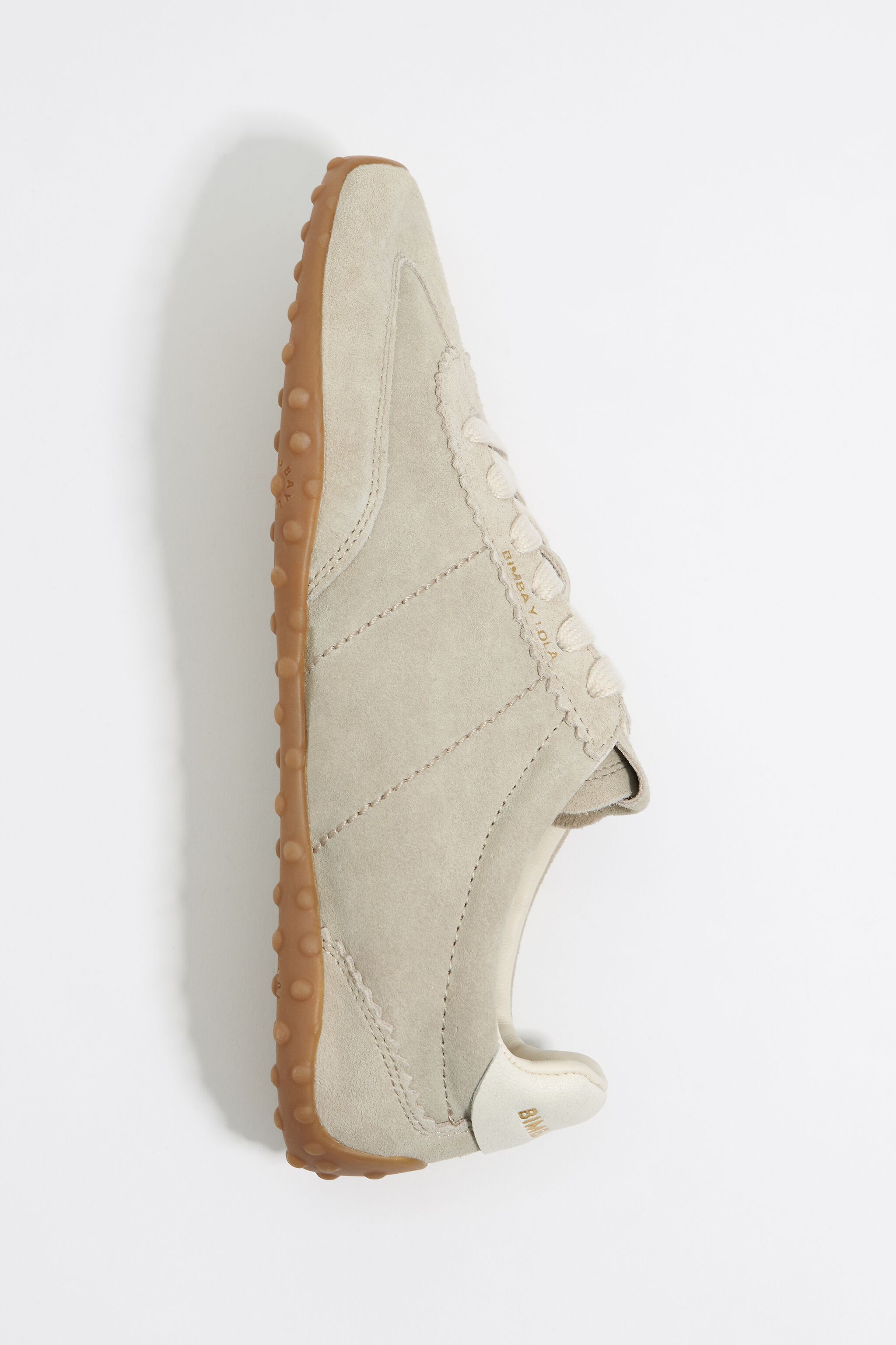Beige 13 29 split leather sneaker