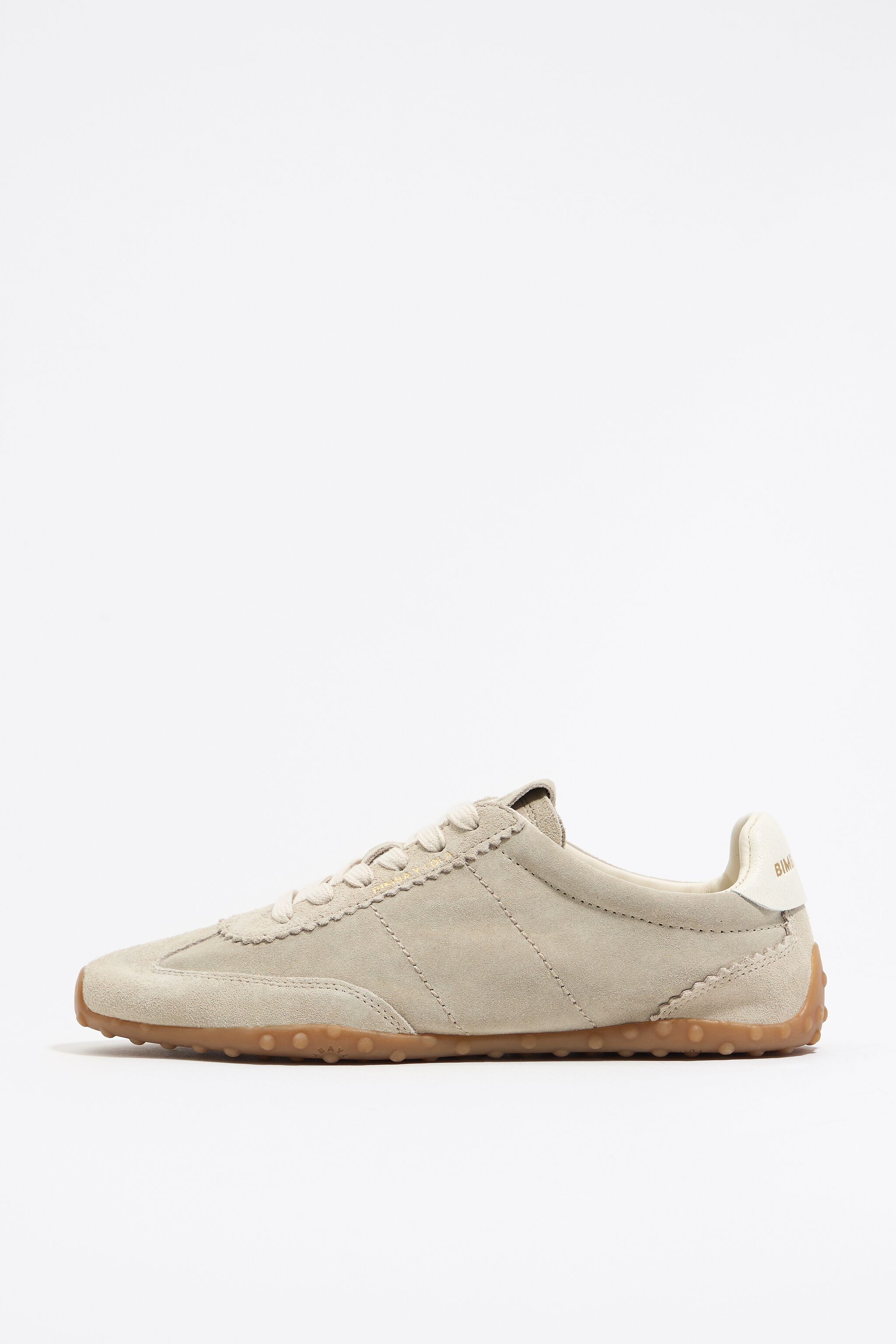 Beige 13 29 split leather sneaker